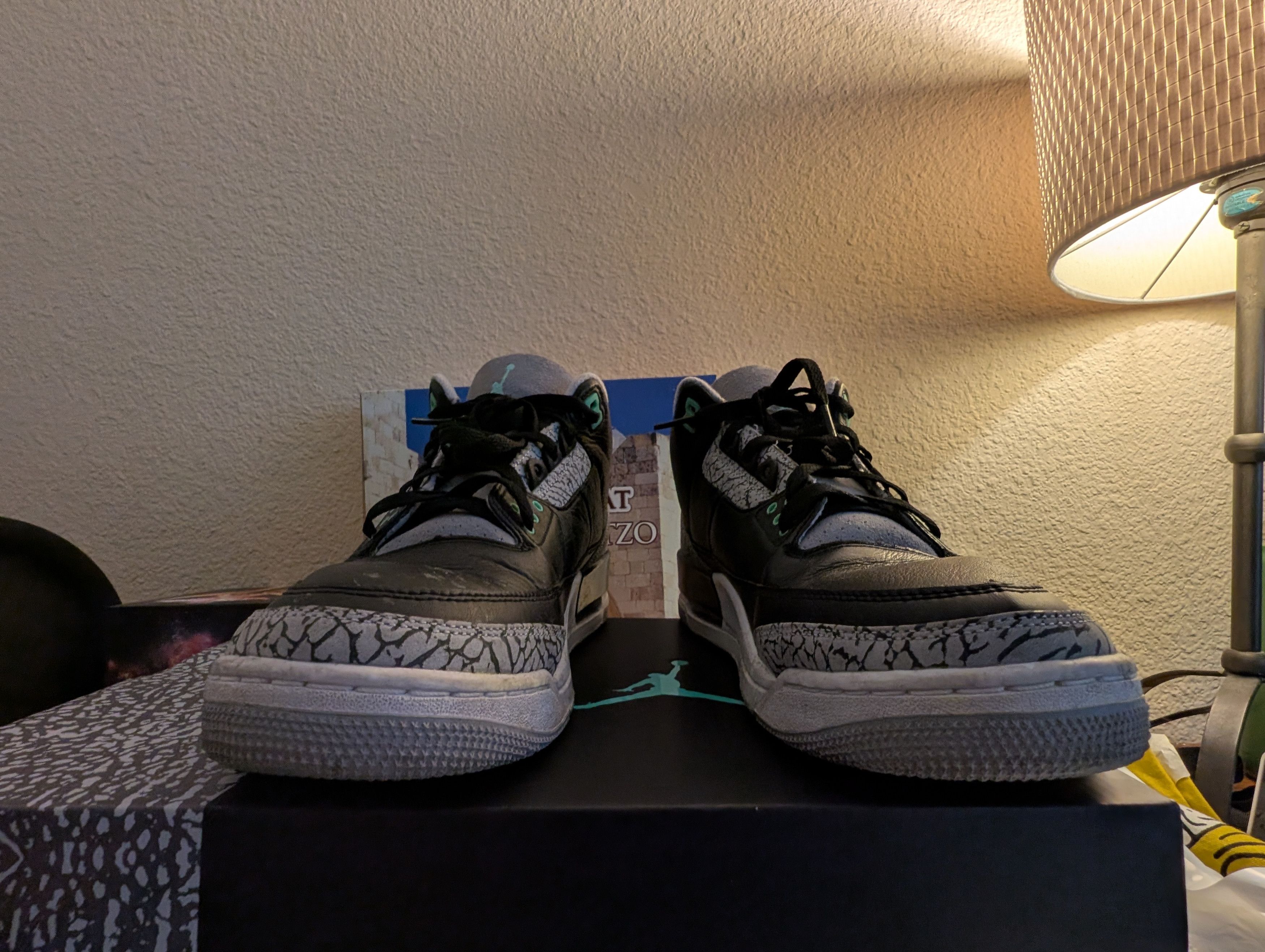 Jordan Brand Jordan 3 Retro "Green Glow" Size US 12 / EU 45 - 3 Thumbnail