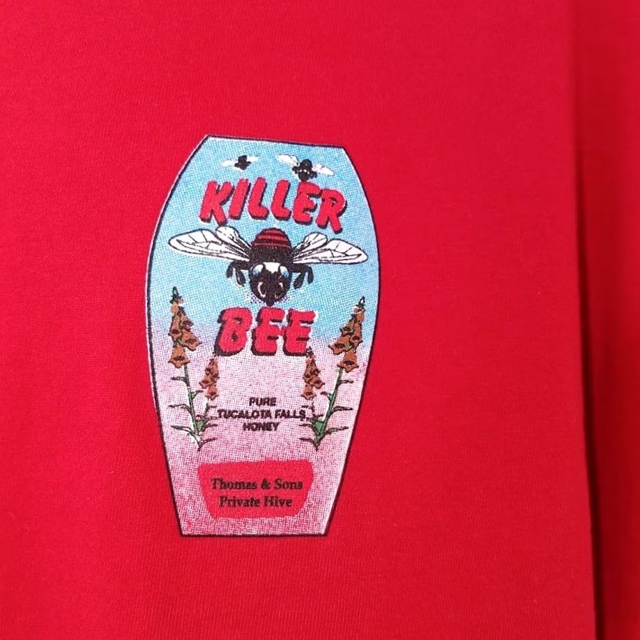Hanes VINTAGE Hanes Killer Bee Honey T Shirt Mens XL Red 90s Tucalota Falls Hive USA Shirt - Graphic Tee Size US XL / EU 56 / 4 - 3 Thumbnail