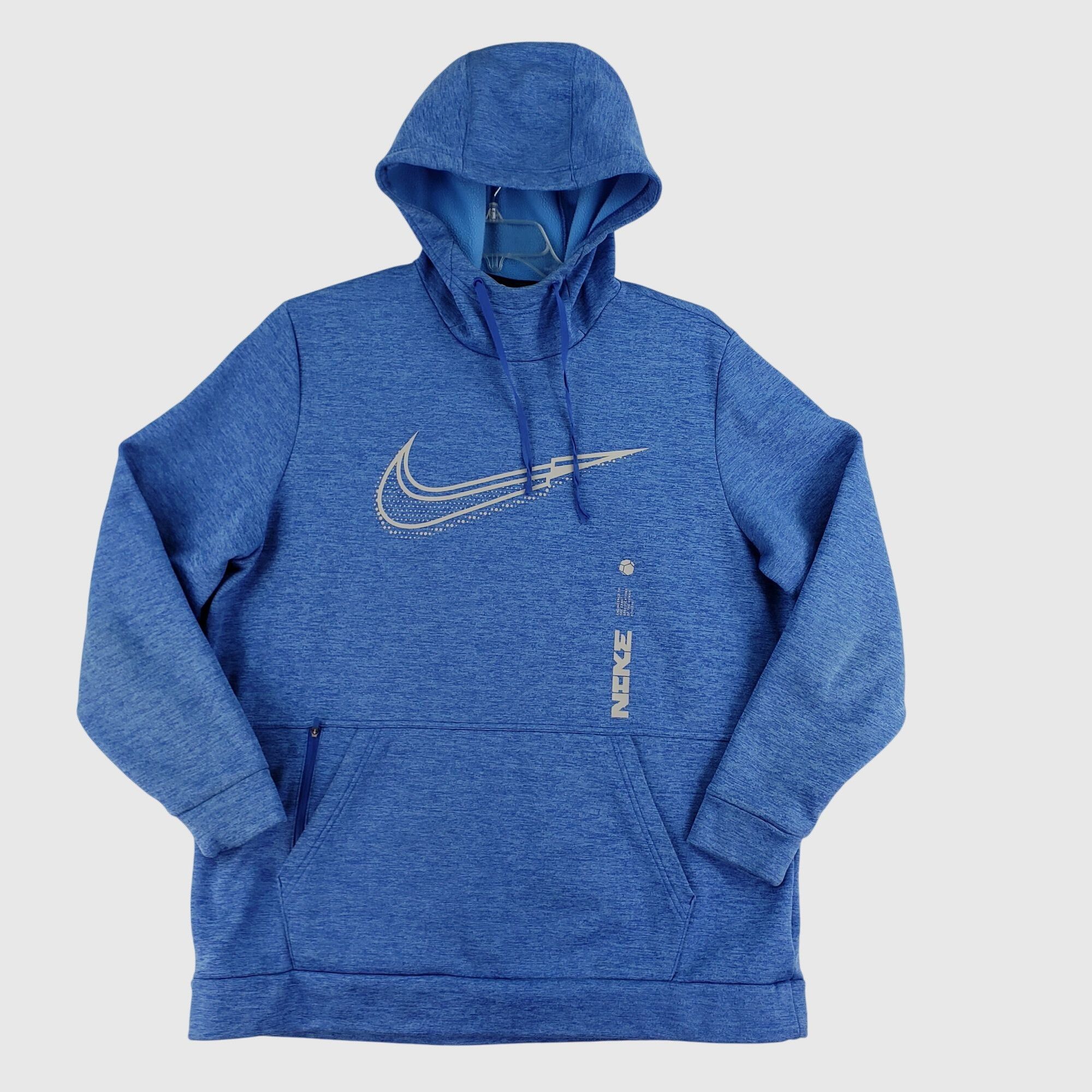 Nike Nike Blue Pullover Hoodie With Front Pocket & Drawstring XL Size US XL / EU 56 / 4 - 1 Thumbnail