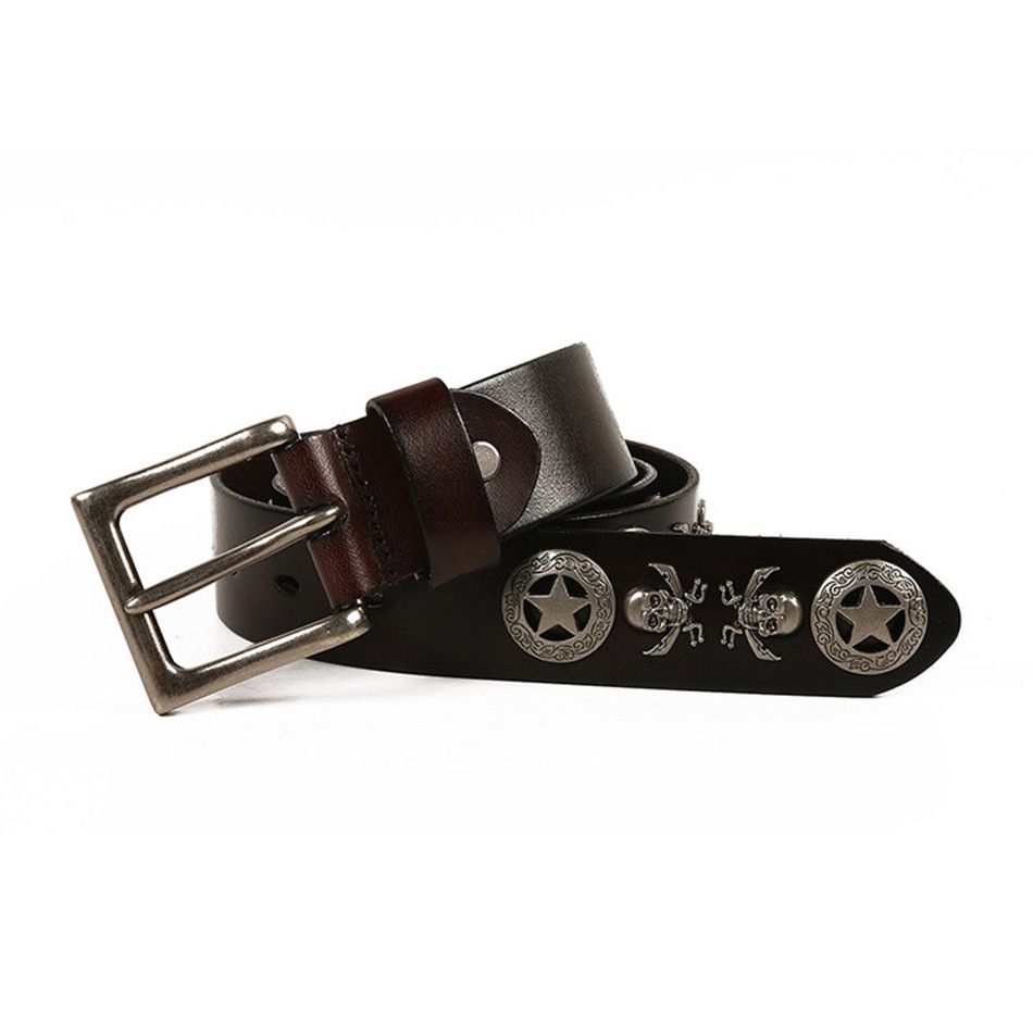 Japanese Brand × Vintage Men Skull rivet belt Size ONE SIZE - 1 Thumbnail