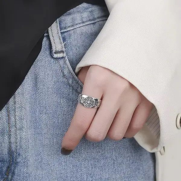 Jewelry Maruyama x Etou Hexagonal Opening Adjustable Ring Size ONE SIZE - 7 Thumbnail