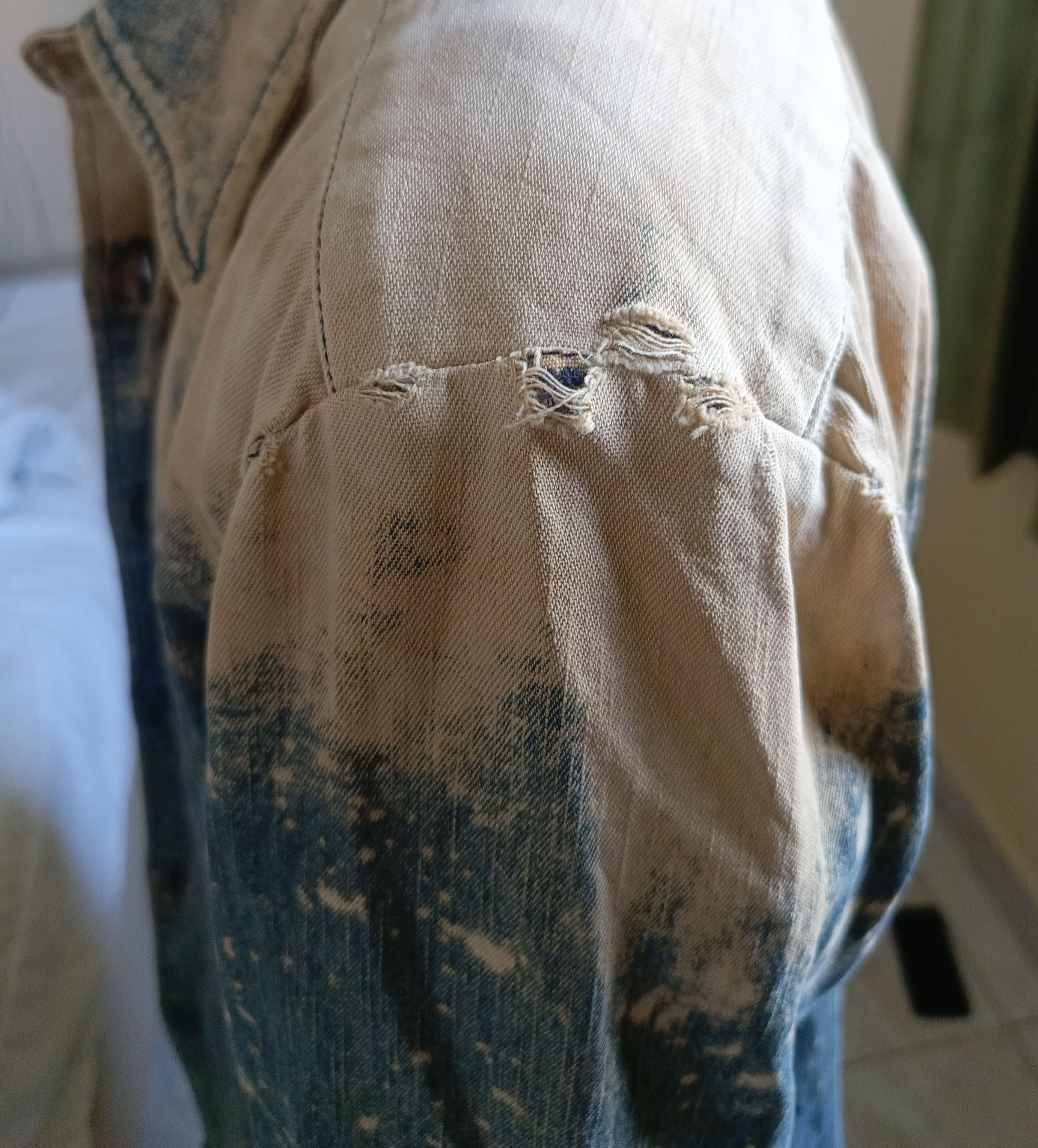 Tornado Mart GRADIENT Mud Max Wash Distressed Denim Size L / US 10 / IT 46 - 4 Thumbnail