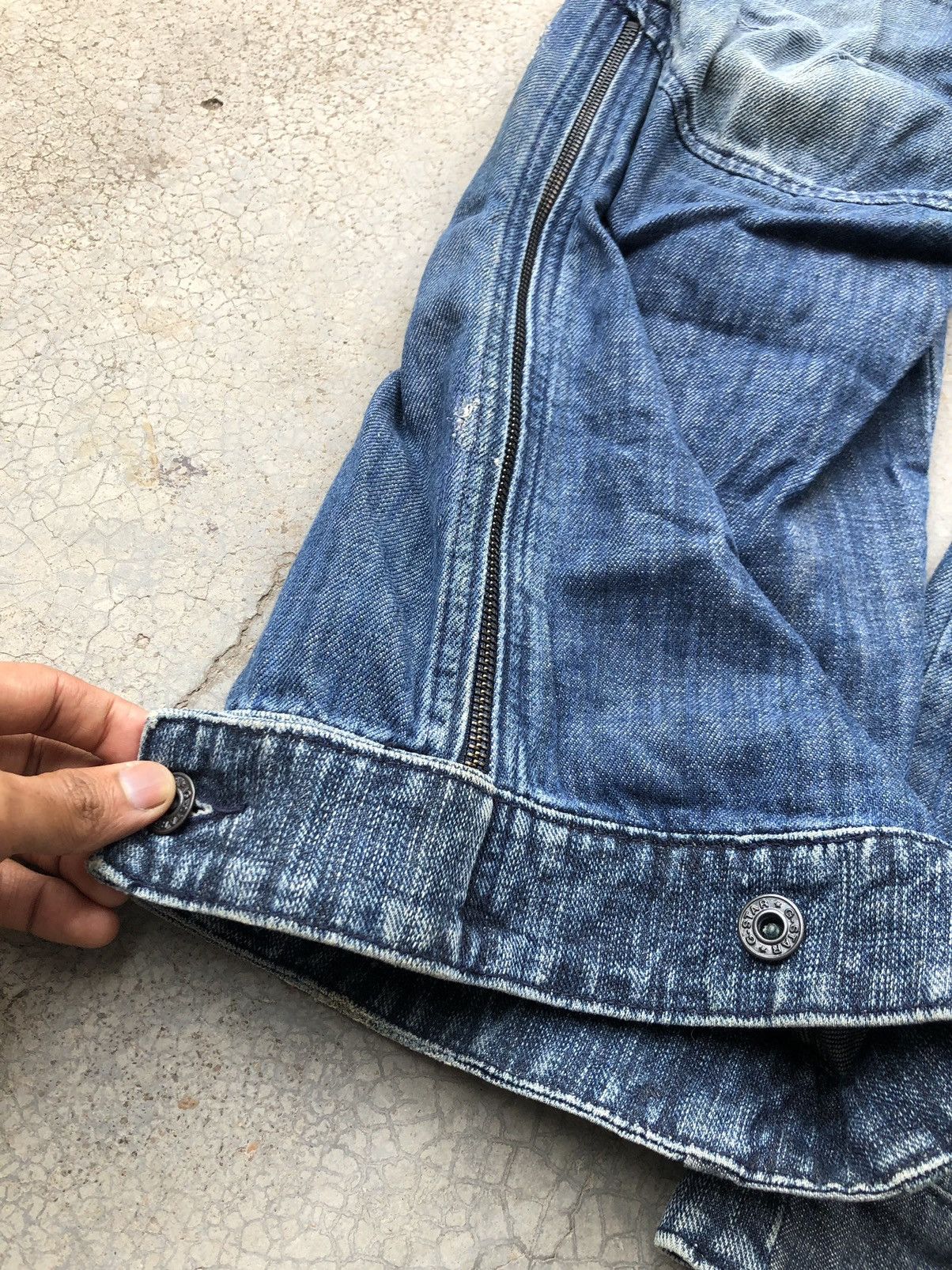 Designer BAGGY GSTAR VINTAGE BIKER STYLE DENIM Size US 31 - 7 Thumbnail