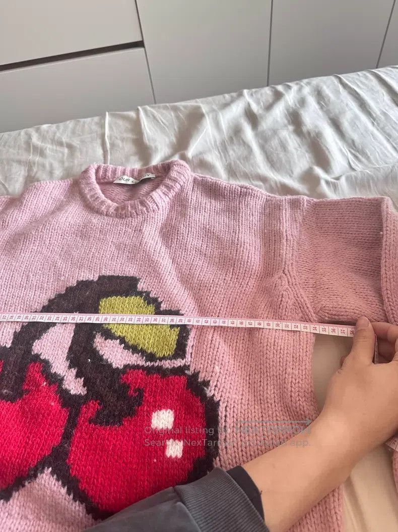 Our Legacy Our Legacy Pink Cherry Round Neck Knit Sweater Size XXS / US 00 / IT 34 - 9 Thumbnail