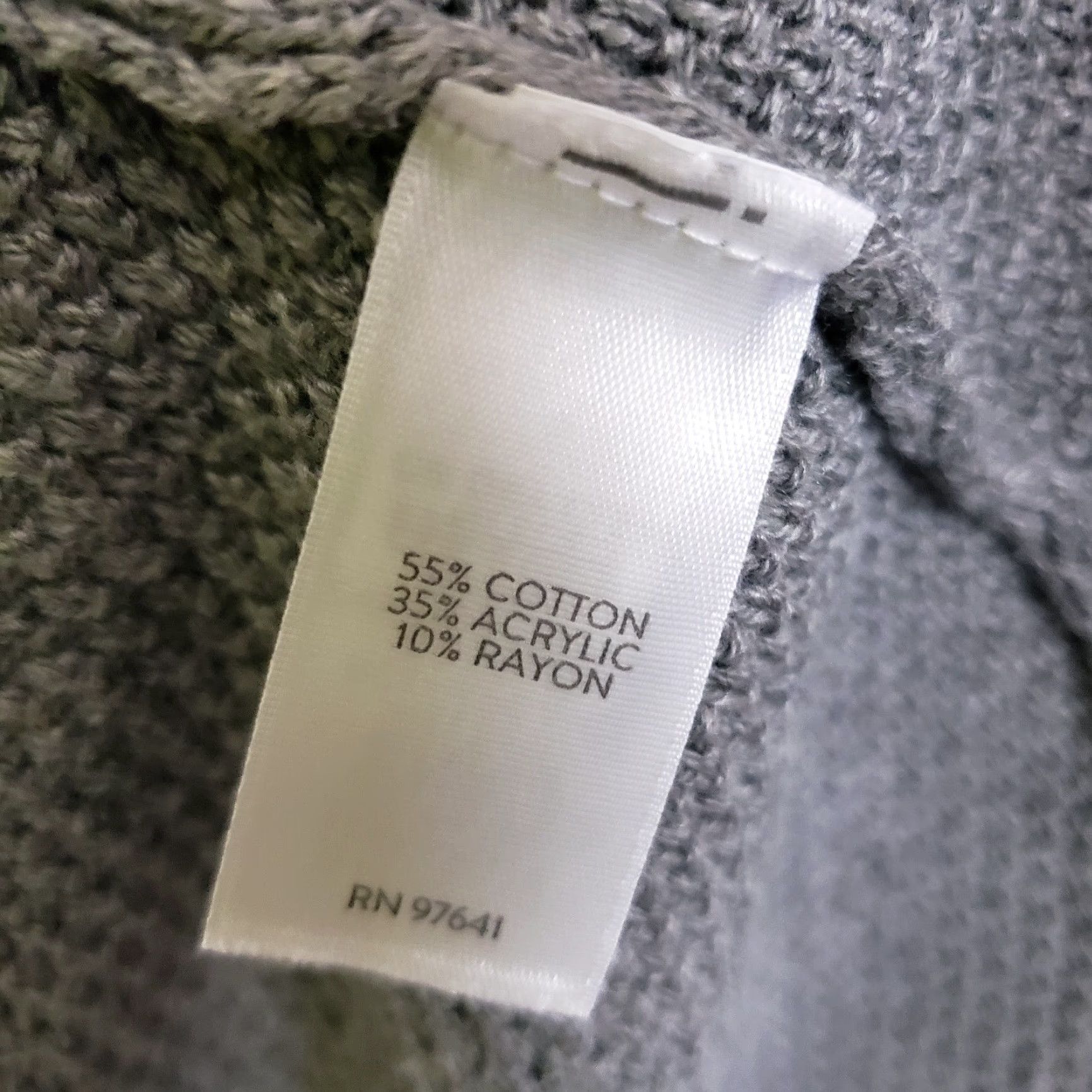 J. Jill J Jill Cardigan Shirt Womens Belted Gray Fringe Cotton Blend Large Petite, Knits, Long Sleeve, Size PL, Size L / US 10 / IT 46 - 5 Thumbnail