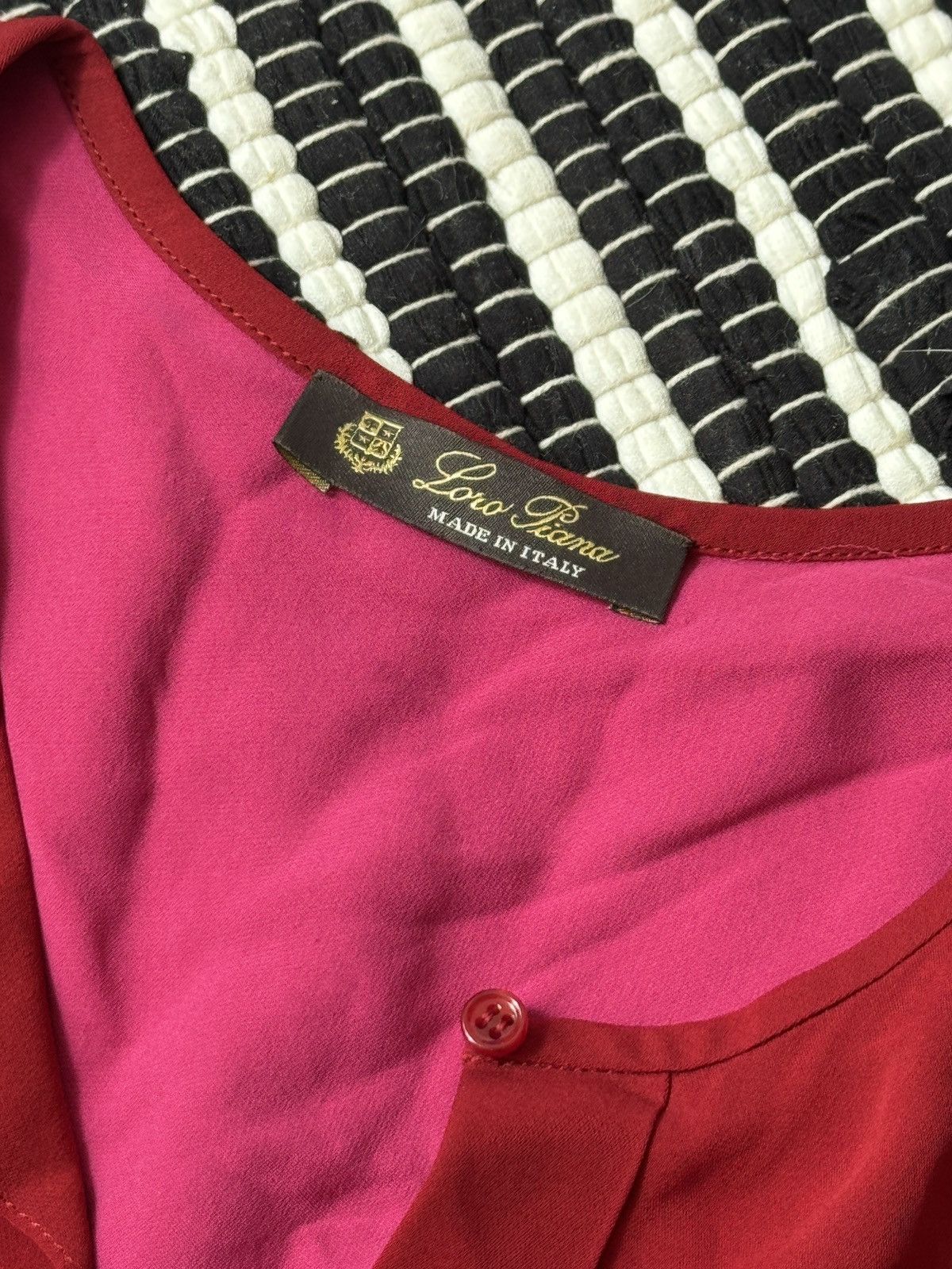 Loro Piana VINTAGE LORO PIANO 2000s BLOUSE Size XS / US 0-2 / IT 36-38 - 2 Thumbnail