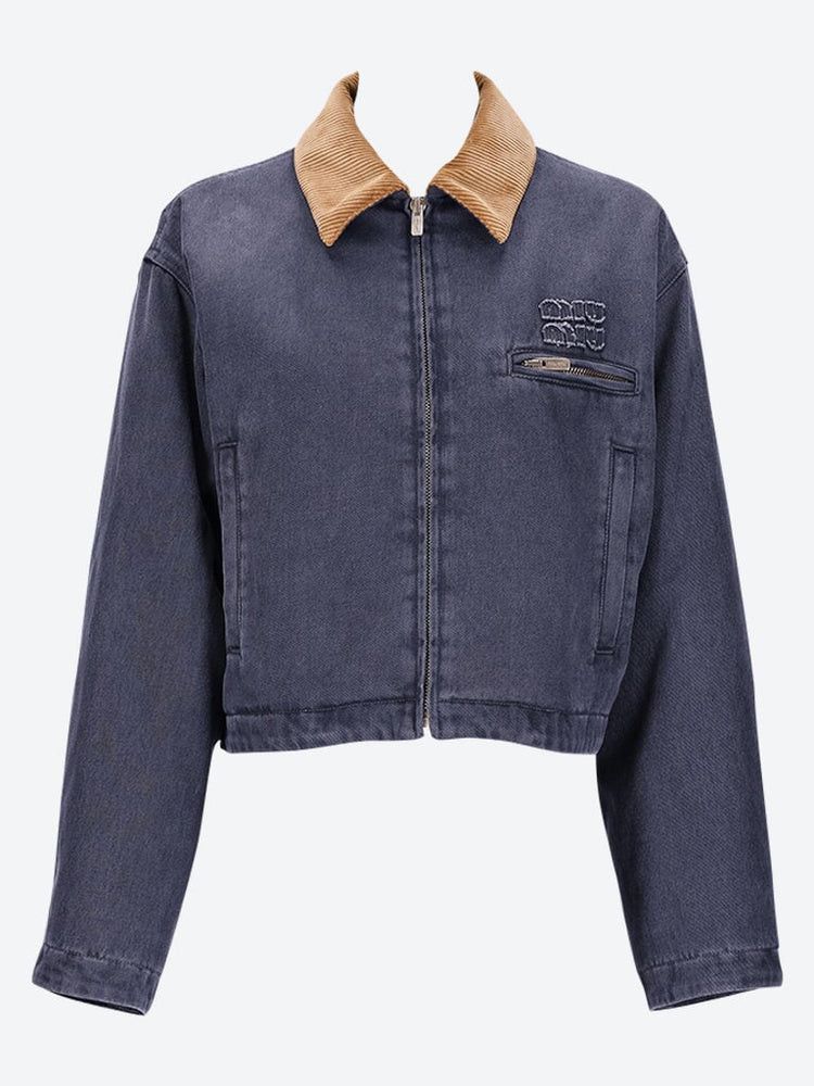 Miu Miu Drill padded jacket Size XS / US 0-2 / IT 36-38 - 1 Thumbnail