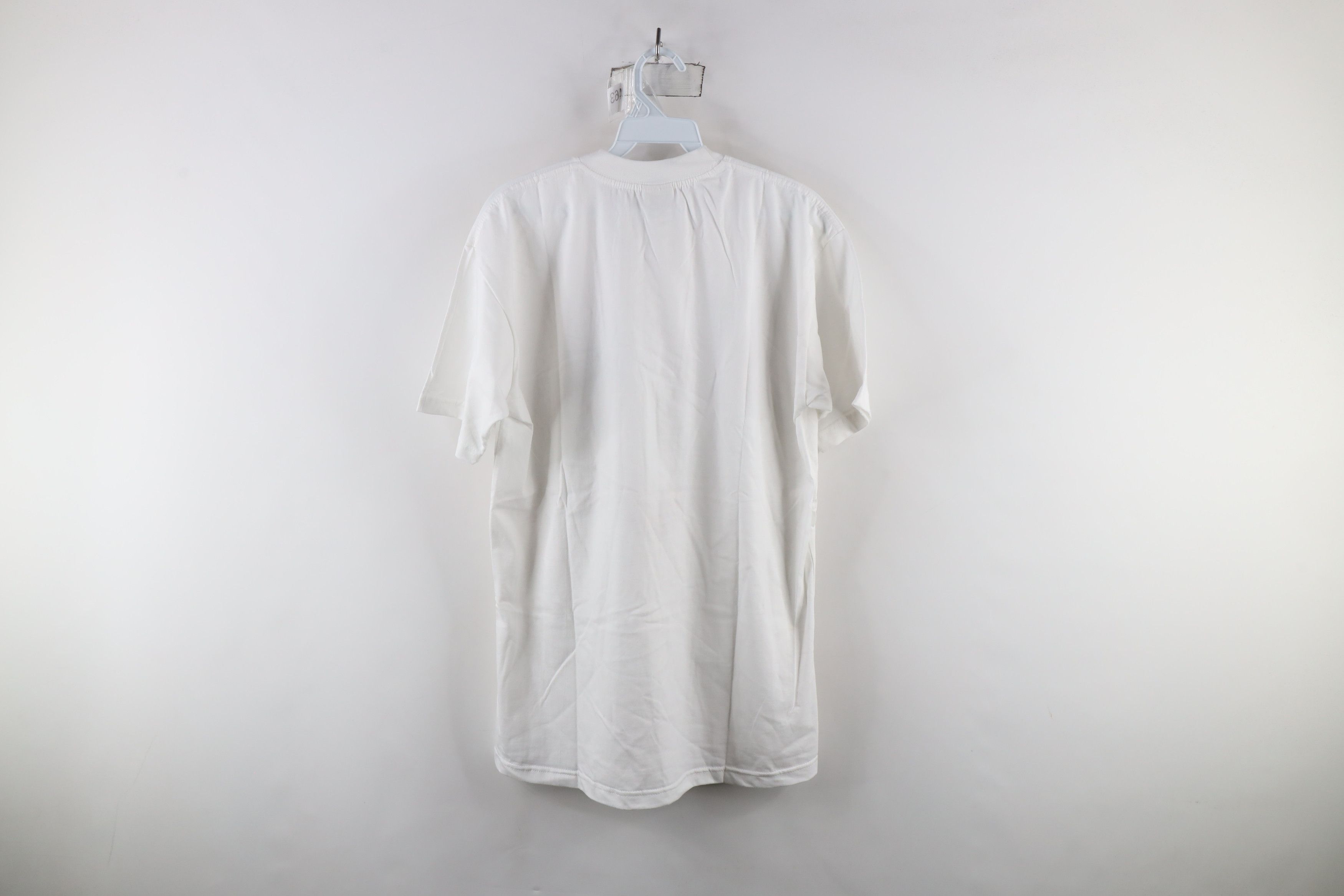 Vintage Vintage 90s Streetwear Rooster Chicken T-Shirt White Cotton Size US L / EU 52-54 / 3 - 9 Thumbnail