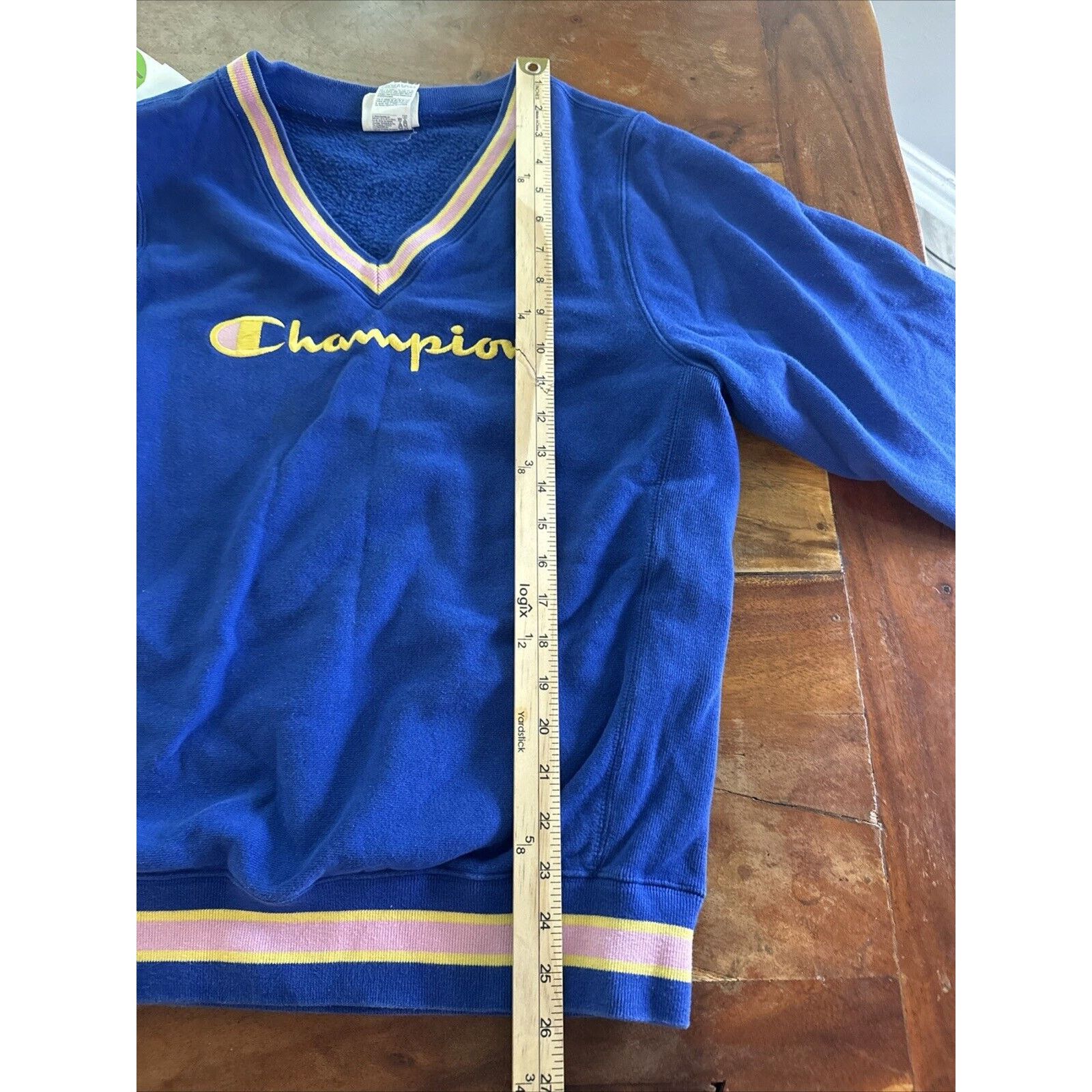 Champion Urban Outfitters Exclusive Champion V-Neck Sweatshirt Blue S Size S / US 4 / IT 40 - 9 Thumbnail