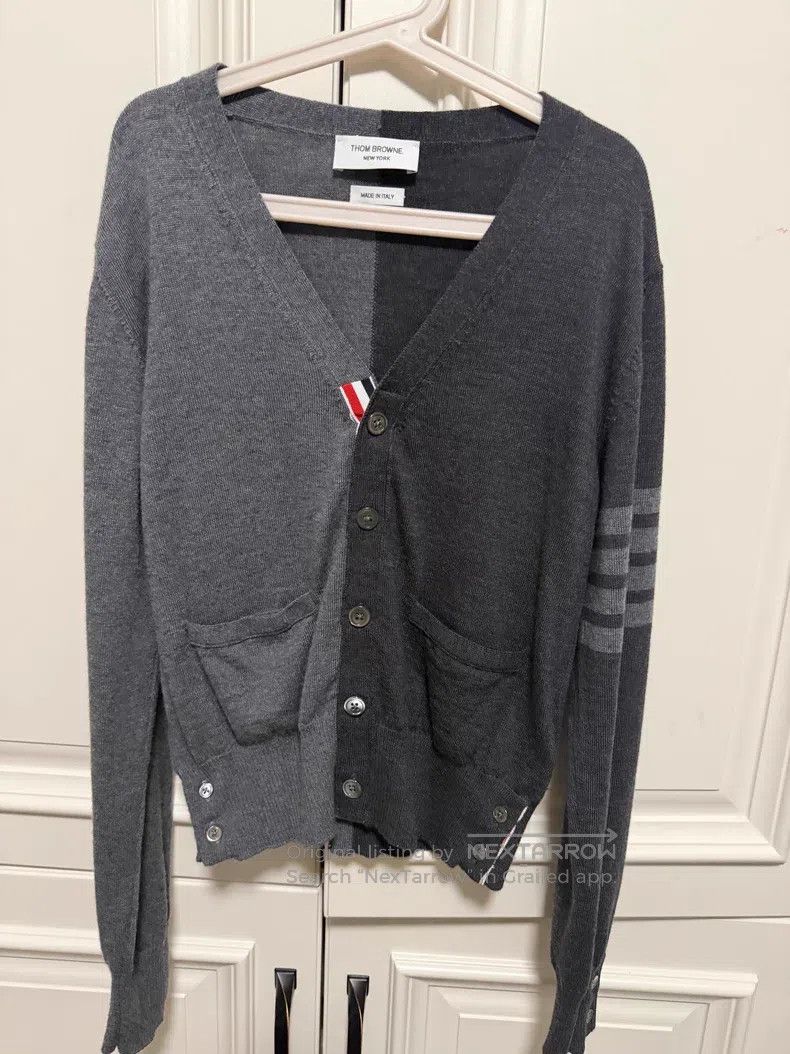 Thom Browne Thom Browne Gray sweater Size US S / EU 44-46 / 1 - 1 Thumbnail