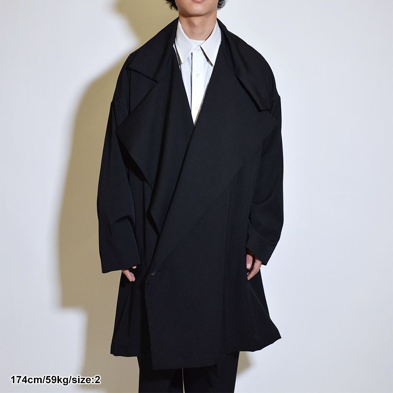 Yohji Yamamoto Yohji Yamamoto Pour Homme - WOOL GABARDINE SMOOTH COAT Size US M / EU 48-50 / 2 - 17 Thumbnail