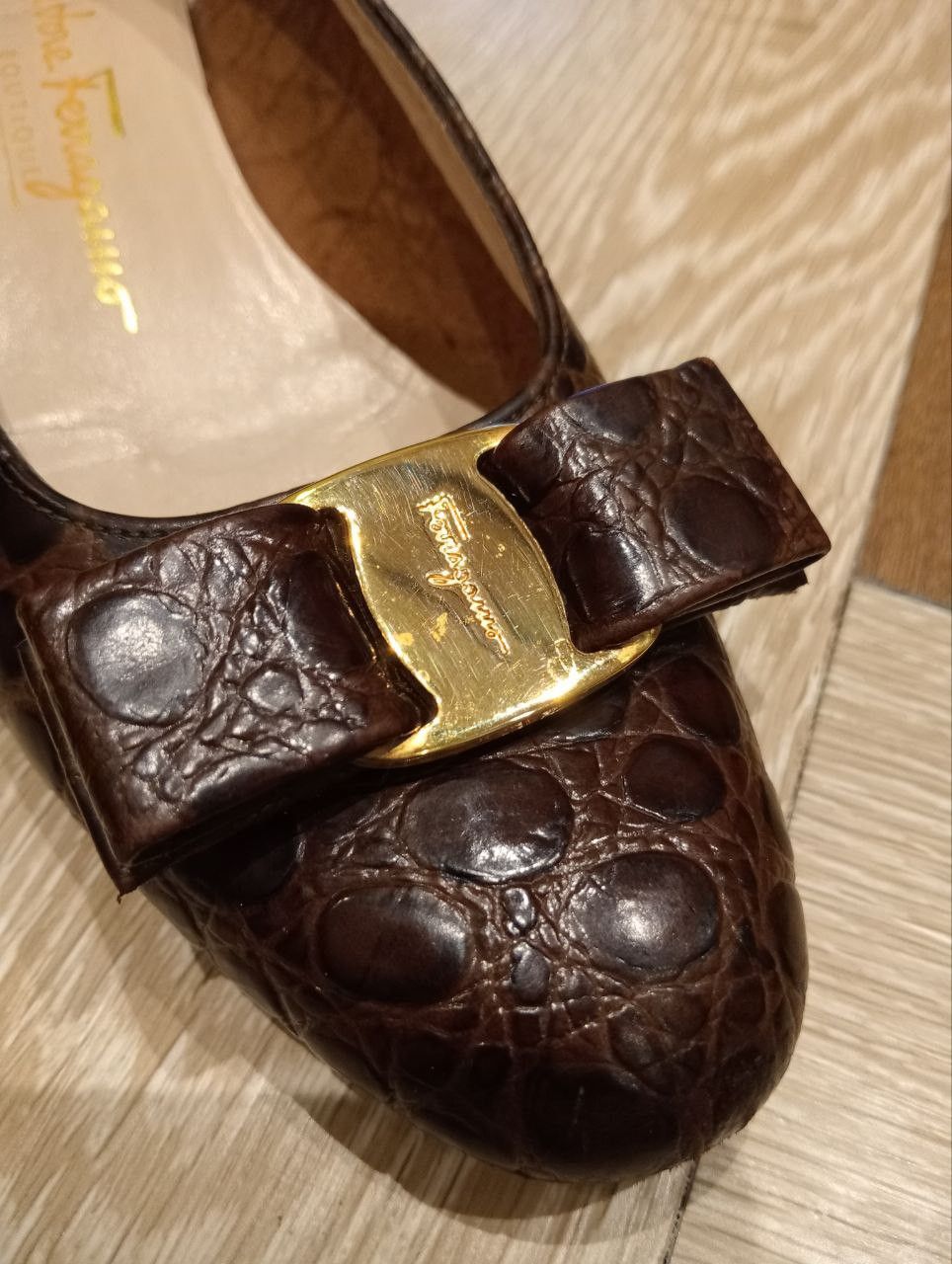 Salvatore Ferragamo SALVATORE FERRAGAMO BOUTIQUE LEATHER SHOES - SIZE 6 Size US 6 / IT 36 - 13 Thumbnail