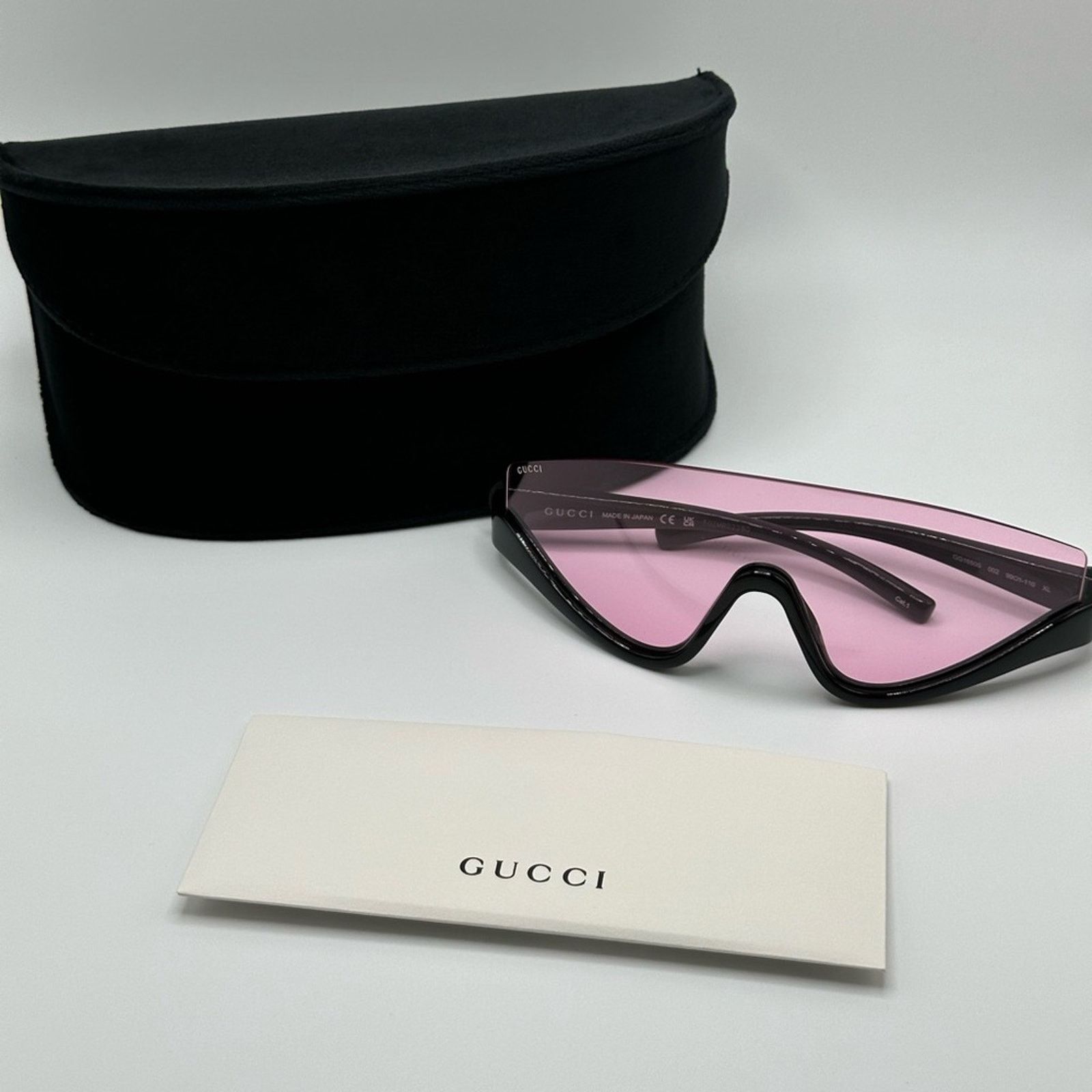 Gucci BRAND NEW GUCCI GG1650S 002 Black Pink Unisex Sunglasses Size ONE SIZE - 9 Thumbnail