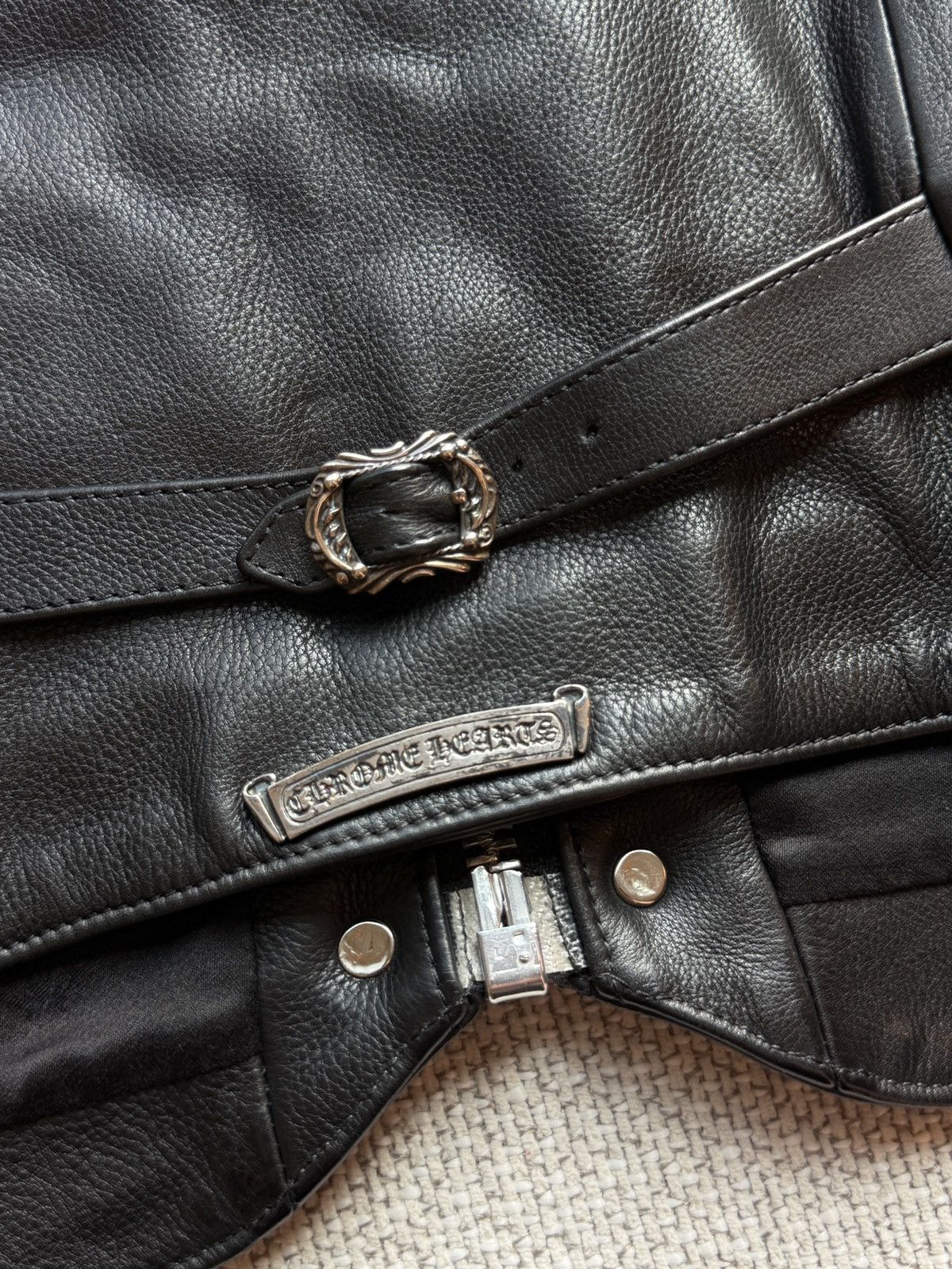 Chrome Hearts Chrome Hearts Cross Leather Vest Size US M / EU 48-50 / 2 - 4 Thumbnail