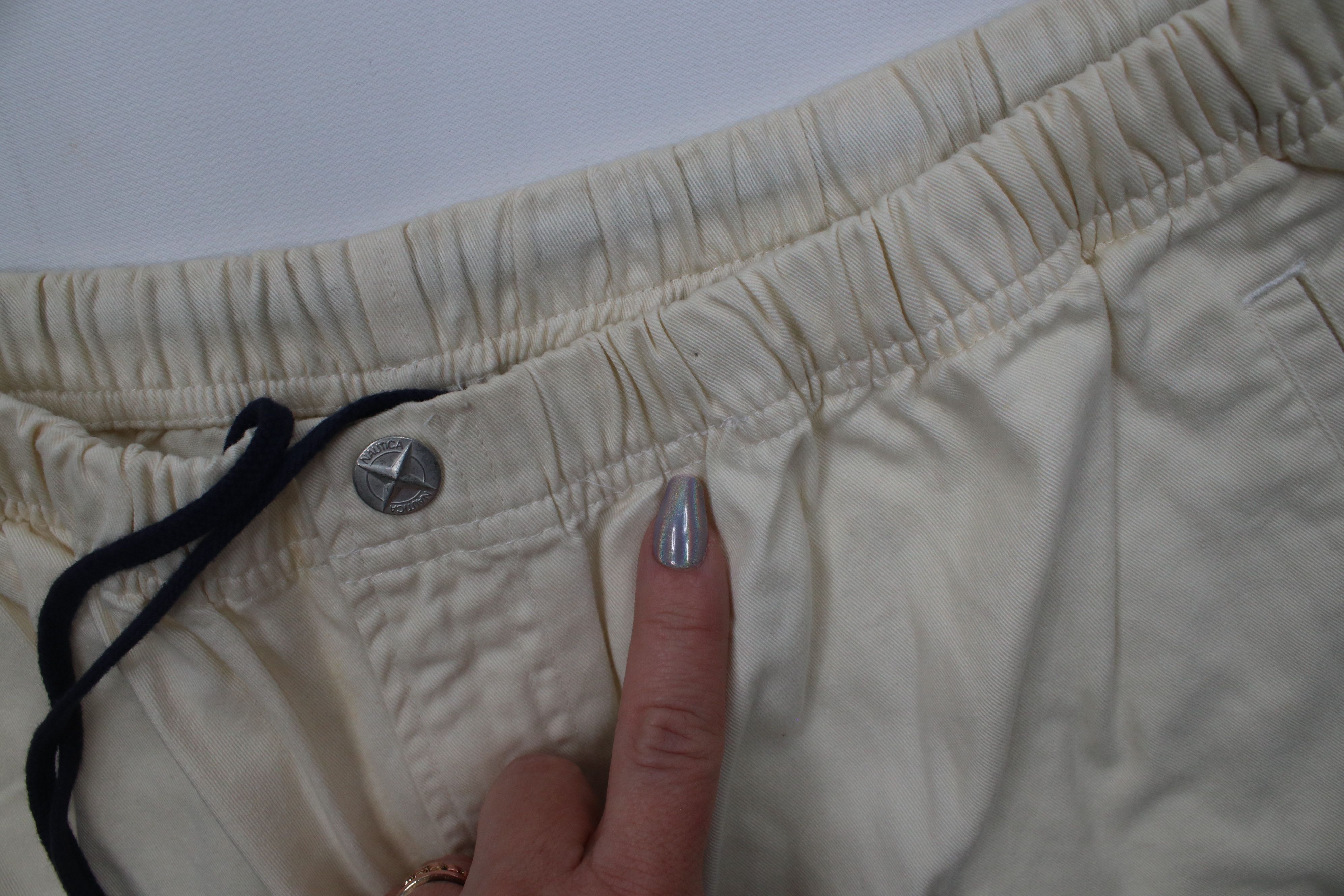 Nautica Vintage 90s Nautica Above Knee Sailing Shorts Cotton Beige Size US 36 / EU 52 - 6 Thumbnail