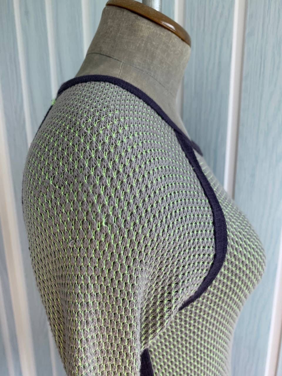 Chloe × Designer × See by Chloe See By Chloe Women’s Cotton & Ramie Multicolor Knit Blouse Size M / US 6-8 / IT 42-44 - 7 Thumbnail