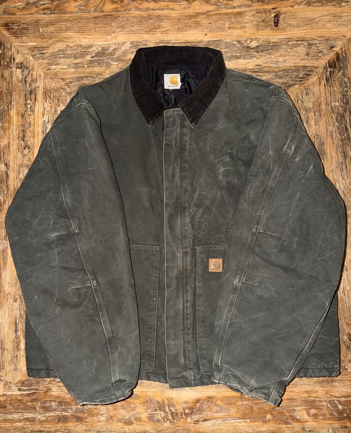 Carhartt Vintage Carhartt Detroit Jacket (J22 MOS) Size US XL / EU 56 / 4 - 1 Thumbnail