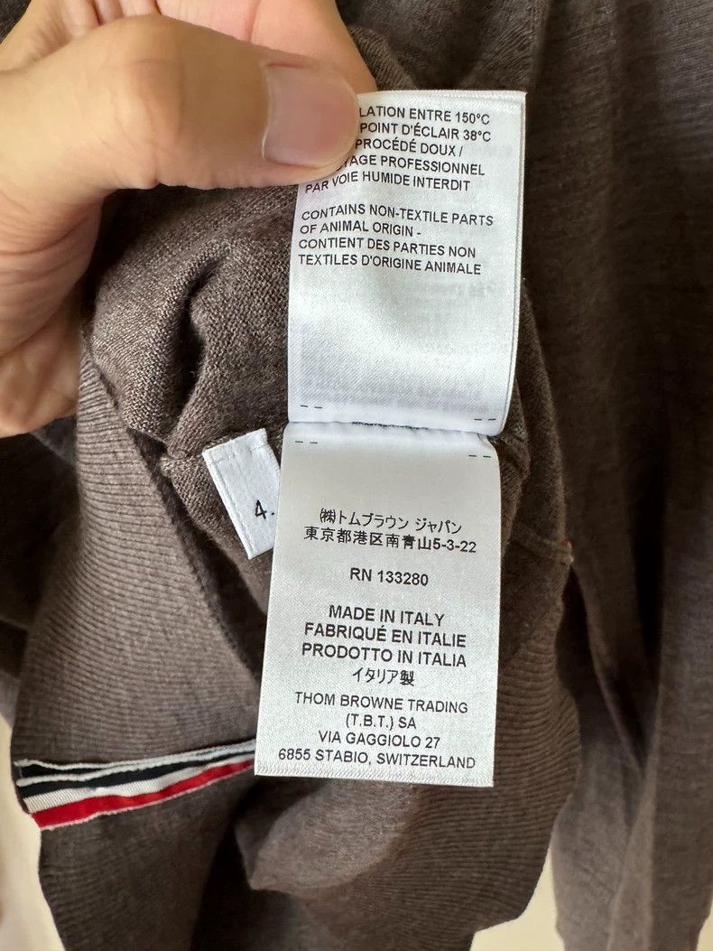 Thom Browne Thom Browne Round neck long sleeve sweater Size US XL / EU 56 / 4 - 7 Thumbnail