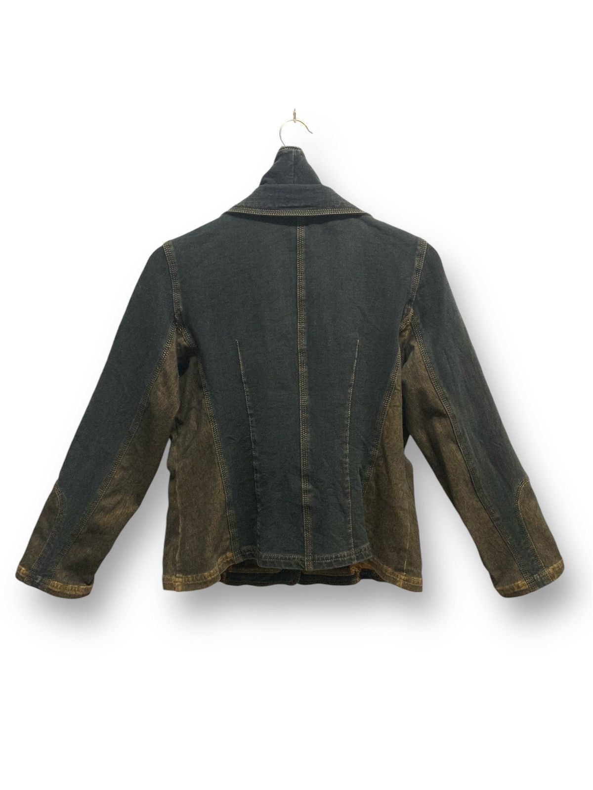 Designer × Japanese Brand × Kansai Yamamoto KANSAI BIS Denim Jacket Blazzer button and Zipper Size S / US 4 / IT 40 - 7 Thumbnail