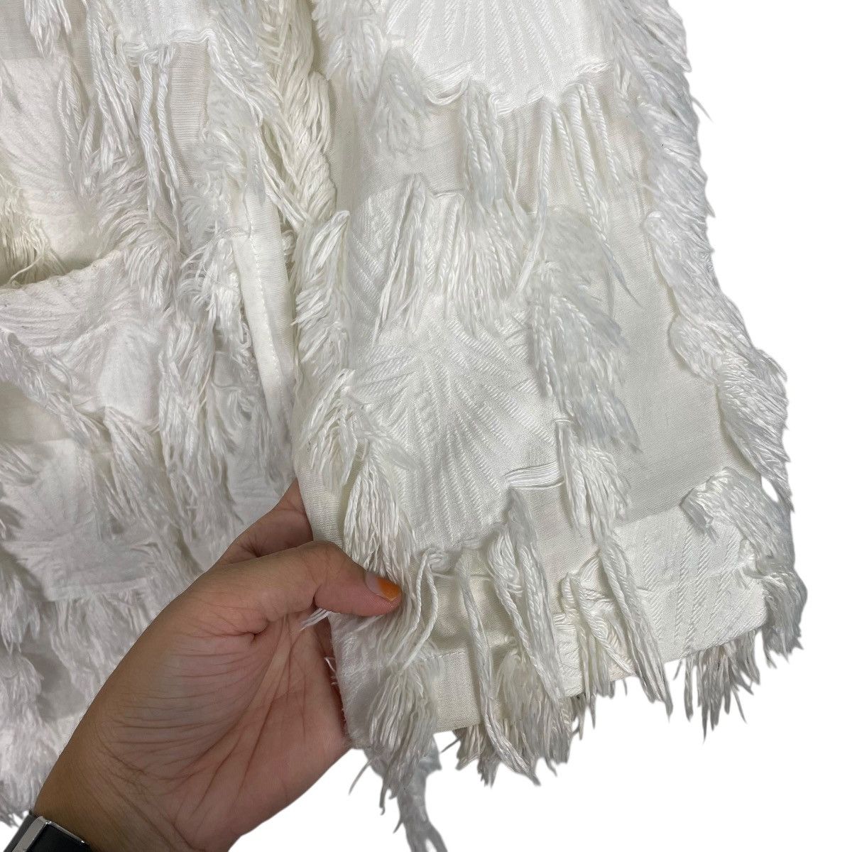 HARE Hare Faux Feathers Trim Jacket Size L / US 10 / IT 46 - 13 Thumbnail