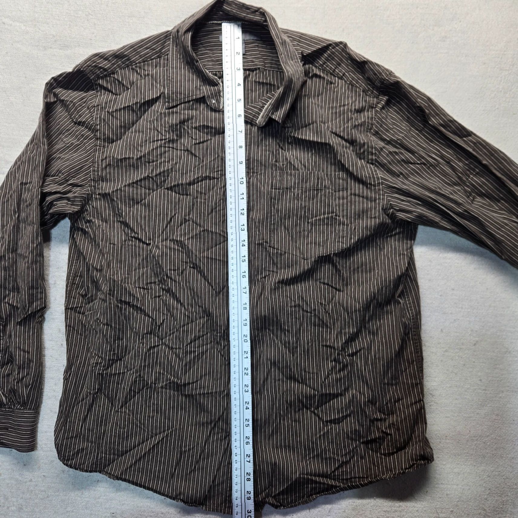 Old Navy Old Navy Shirt Button-Up Striped Long Sleeve Men XL Brown Cotton N/A Vintage: No Brand: Old Navy Size US XL / EU 56 / 4 - 6 Thumbnail