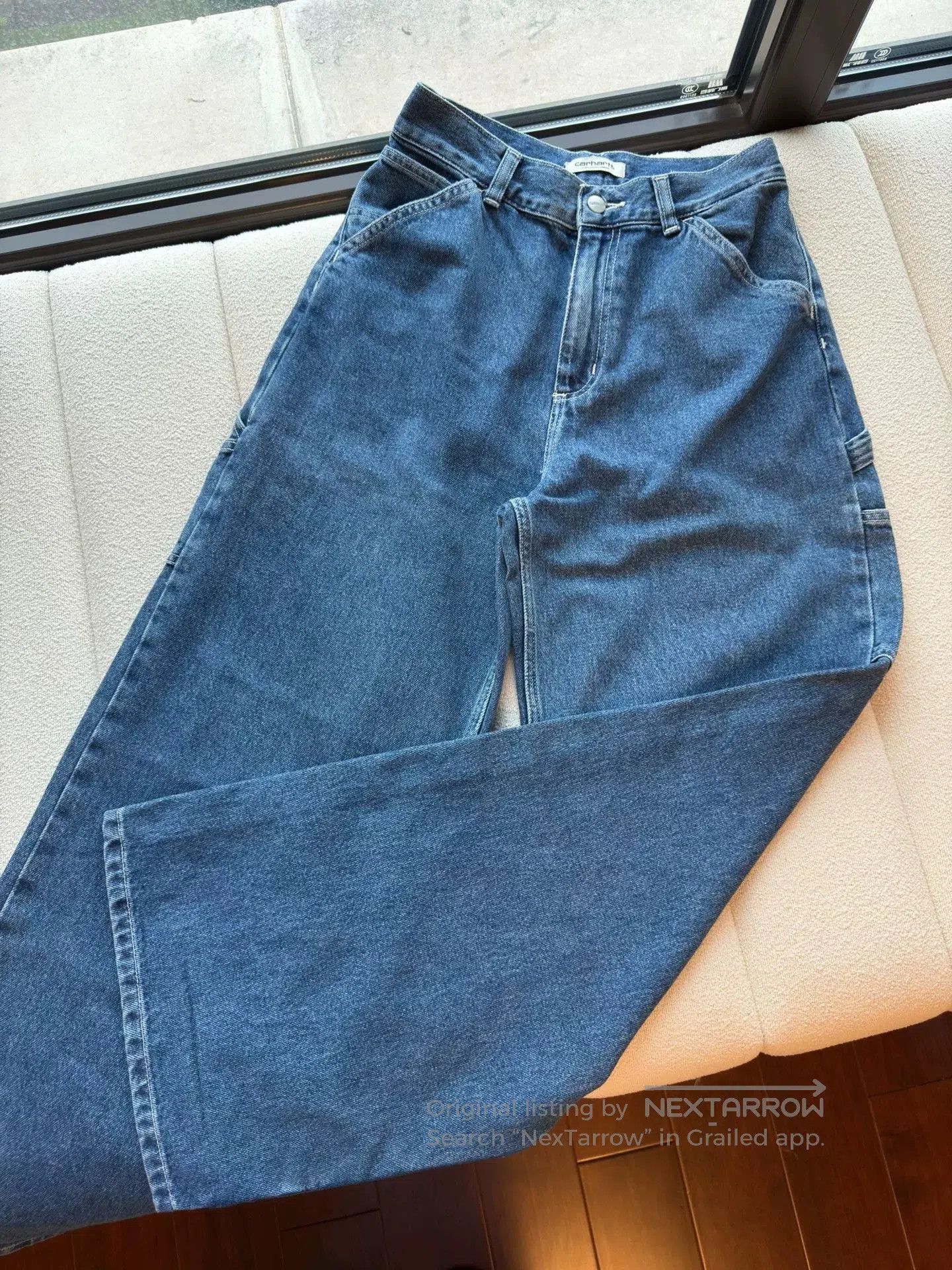 Carhartt Wip women's loose fit blue jeans from carhartt. Size 28" / US 6 / IT 42 - 2 Thumbnail