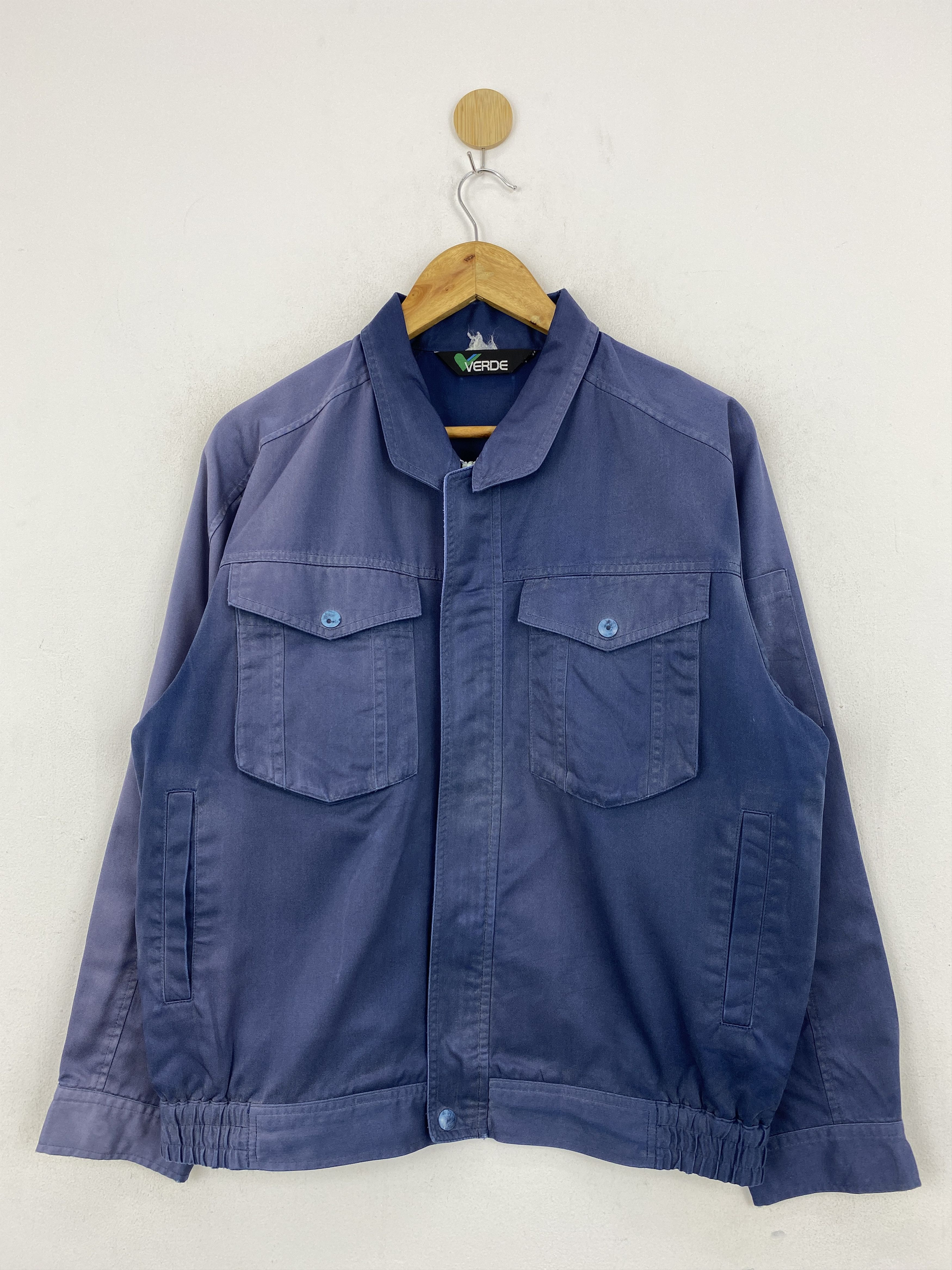 Japanese Brand Vintage Workwear Verde Overshirt Faded Jacket JA0105 Size US M / EU 48-50 / 2 - 1 Thumbnail