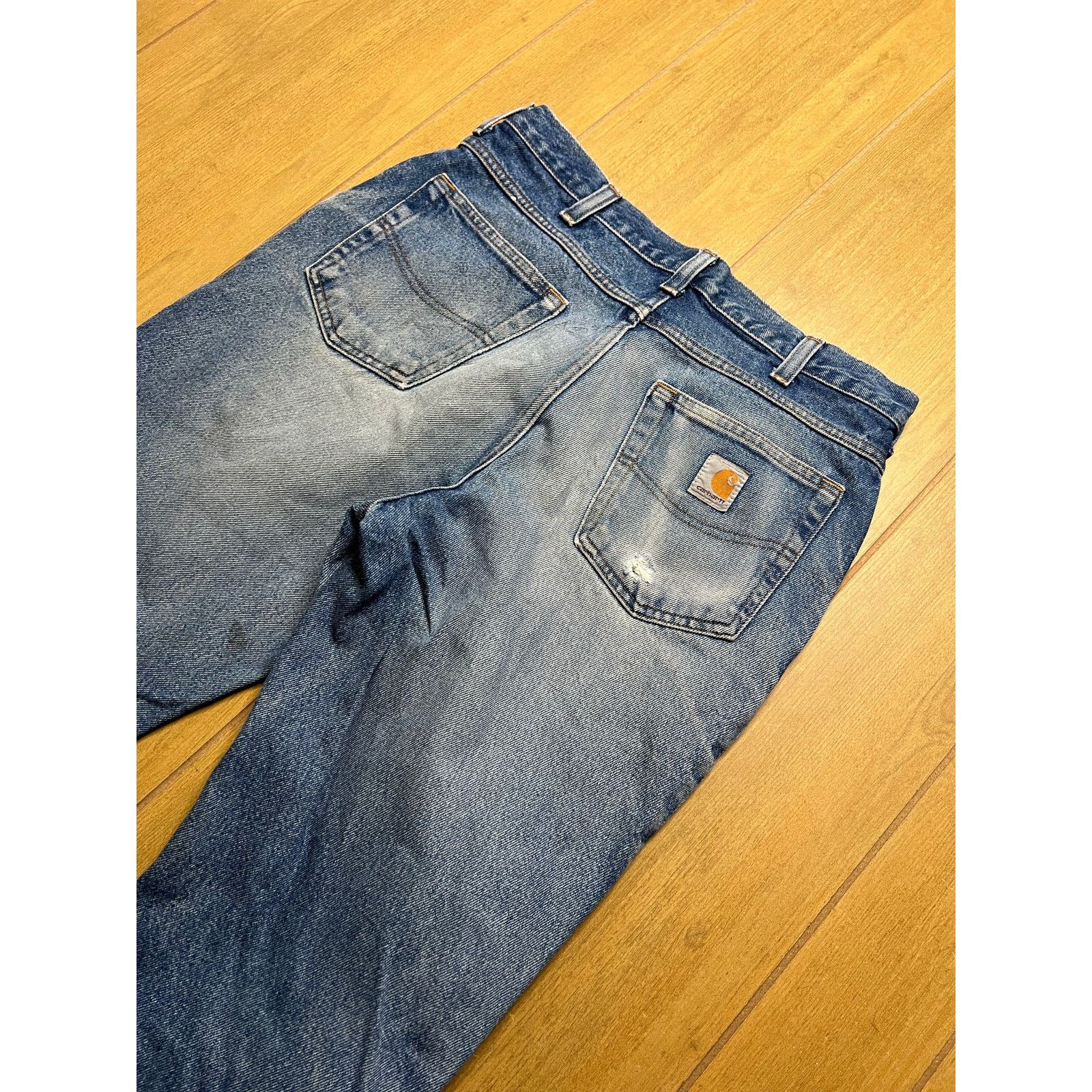 Carhartt Vintage Carhartt Sz 32x34 Men’s Blue Denim Jeans Y2K Distres Size US 32 / EU 48 - 10 Thumbnail