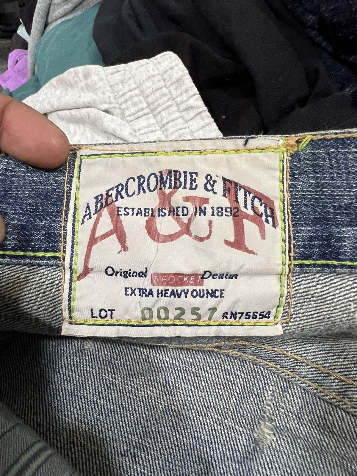 Abercrombie & Fitch 🔥Abercrombie & Fitch Boot Cut Distressed Denim Size US 36 / EU 52 - 18 Thumbnail