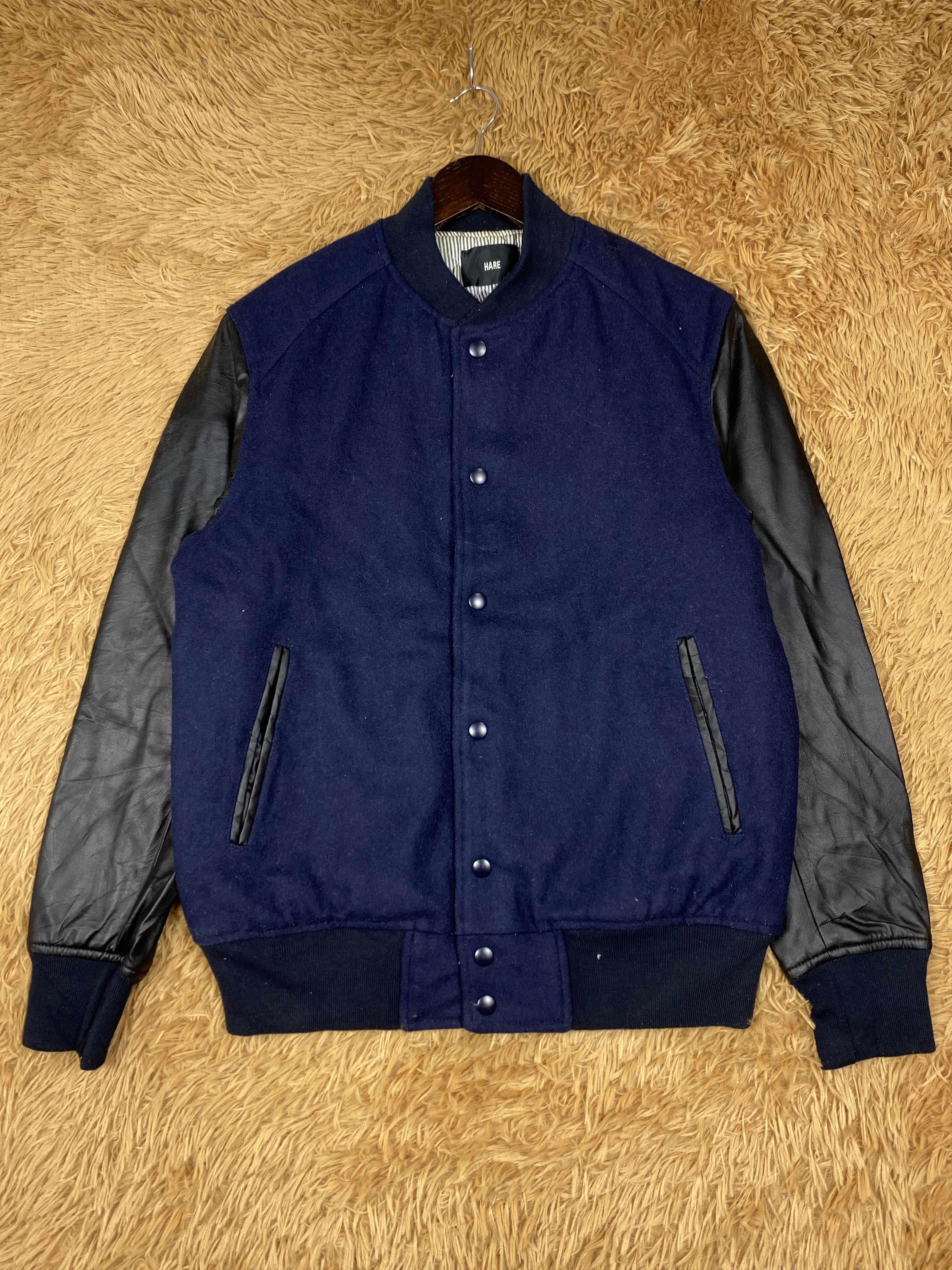 HARE Vintage Hare Varsity Jacket DJ0482 Size US L / EU 52-54 / 3 - 1 Thumbnail