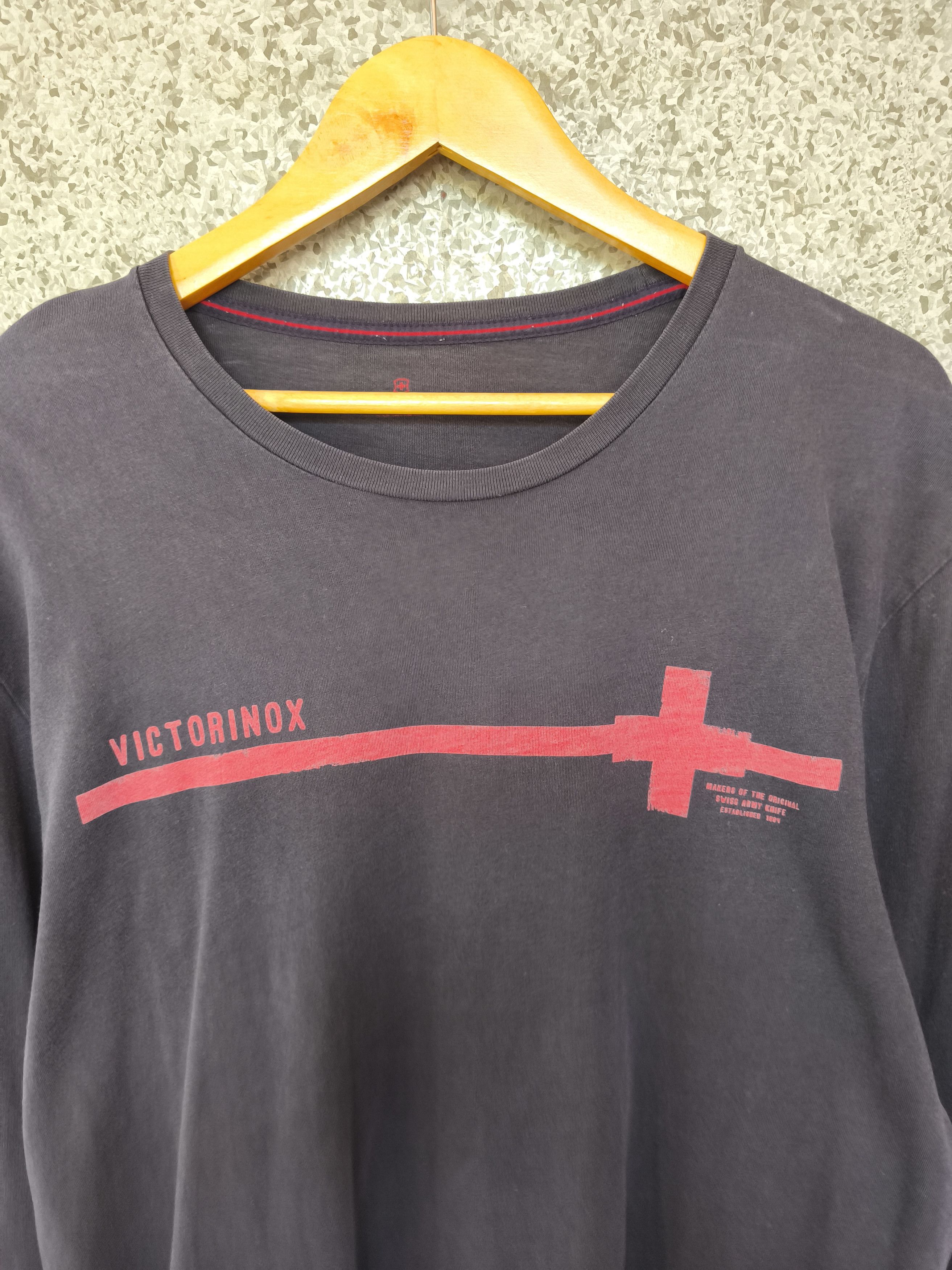 Victorinox 🔥 Sun Faded Victorinox t shirt long sleeve Size US L / EU 52-54 / 3 - 1 Thumbnail