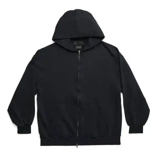 Balenciaga o1in1g0725 Outside Loop Zip-up Hoodie Small Fit in Black Size XXS / US 00 / IT 34 - 1 Thumbnail