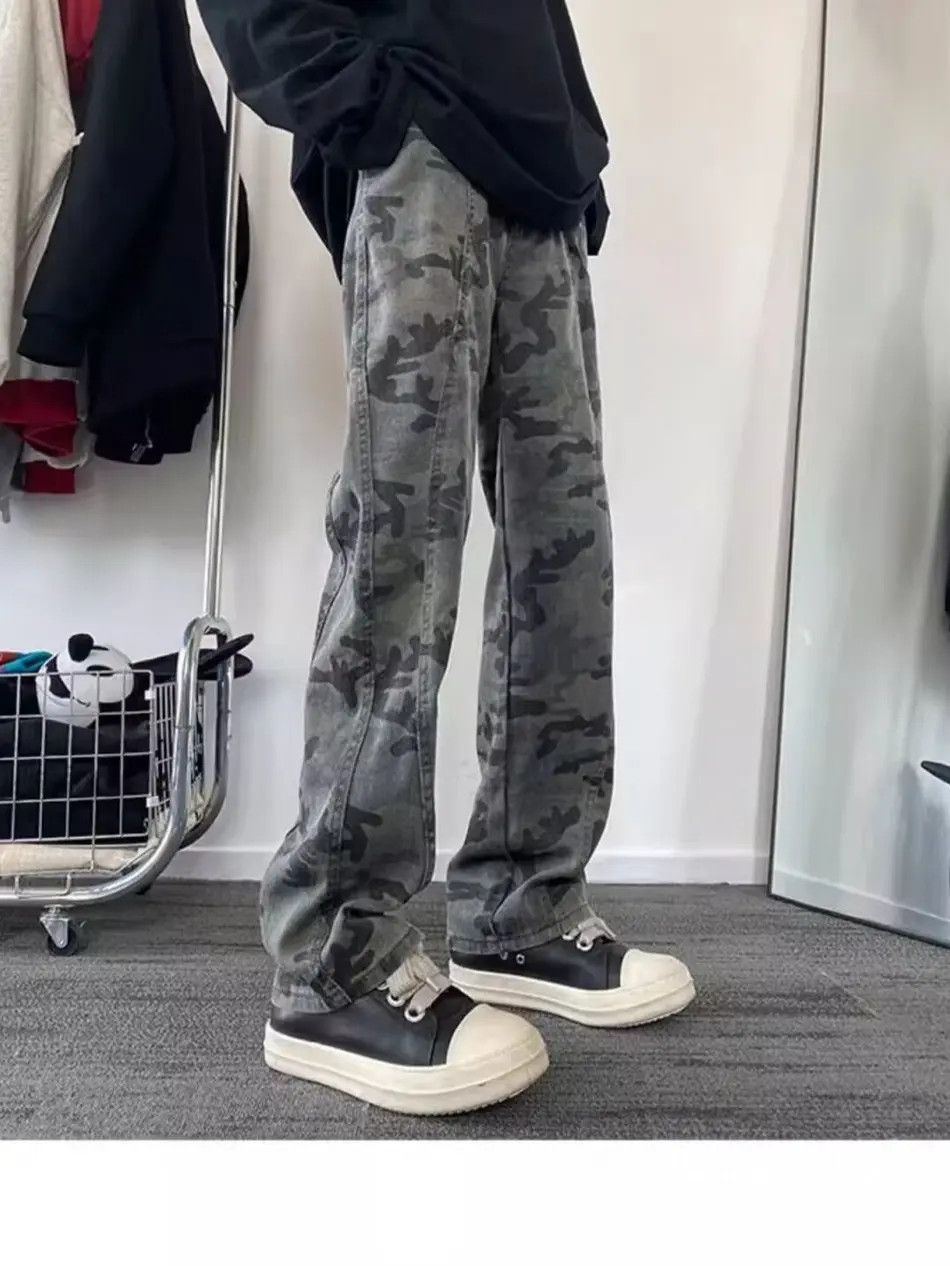 Japanese Brand × Jean Retro straight camouflage casual jeans Size US 32 / EU 48 - 5 Thumbnail