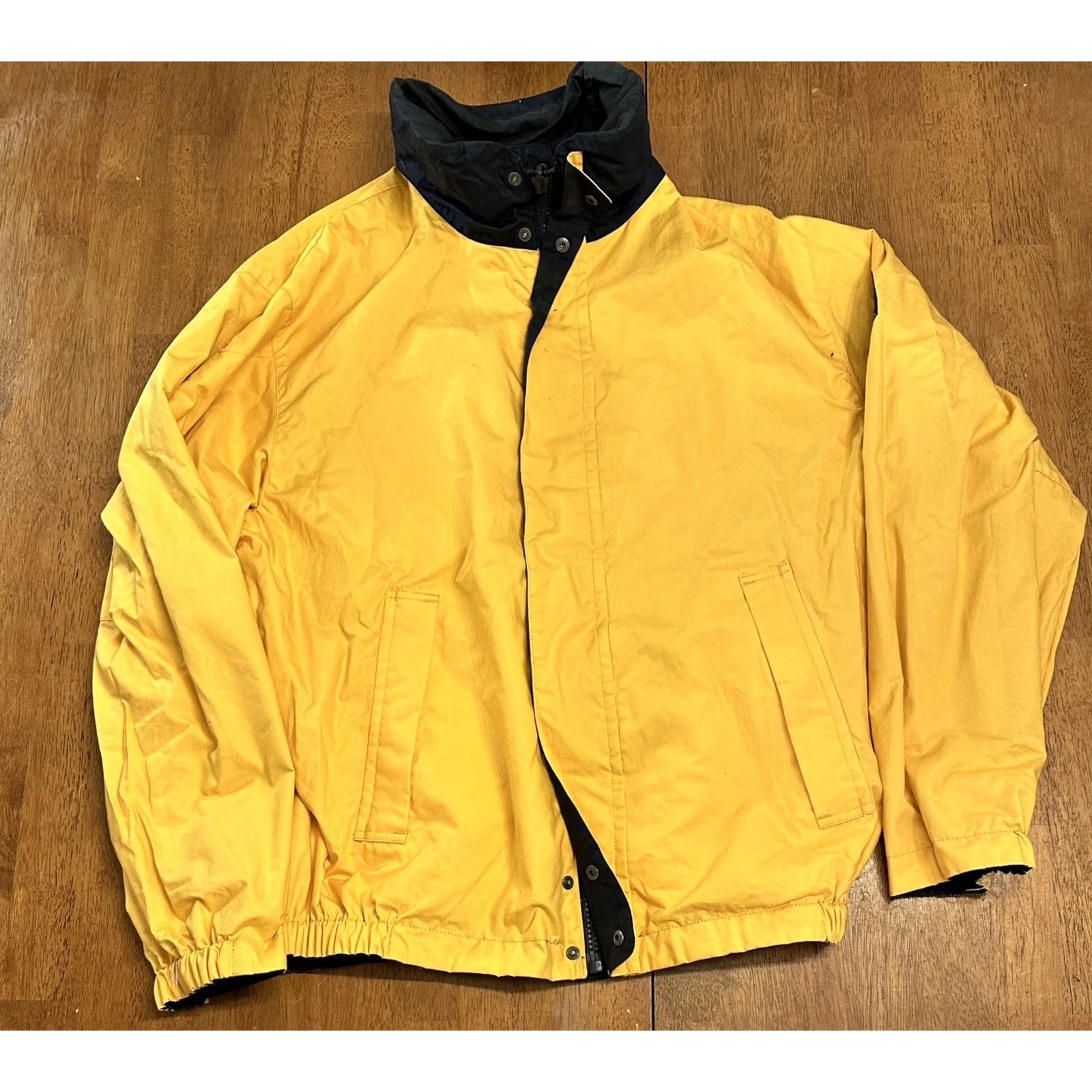 Nautica VINTAGE Nautica Jacket XL Green Reversible Full Zip Plaid Yellow Mens 90s Size US XL / EU 56 / 4 - 6 Thumbnail