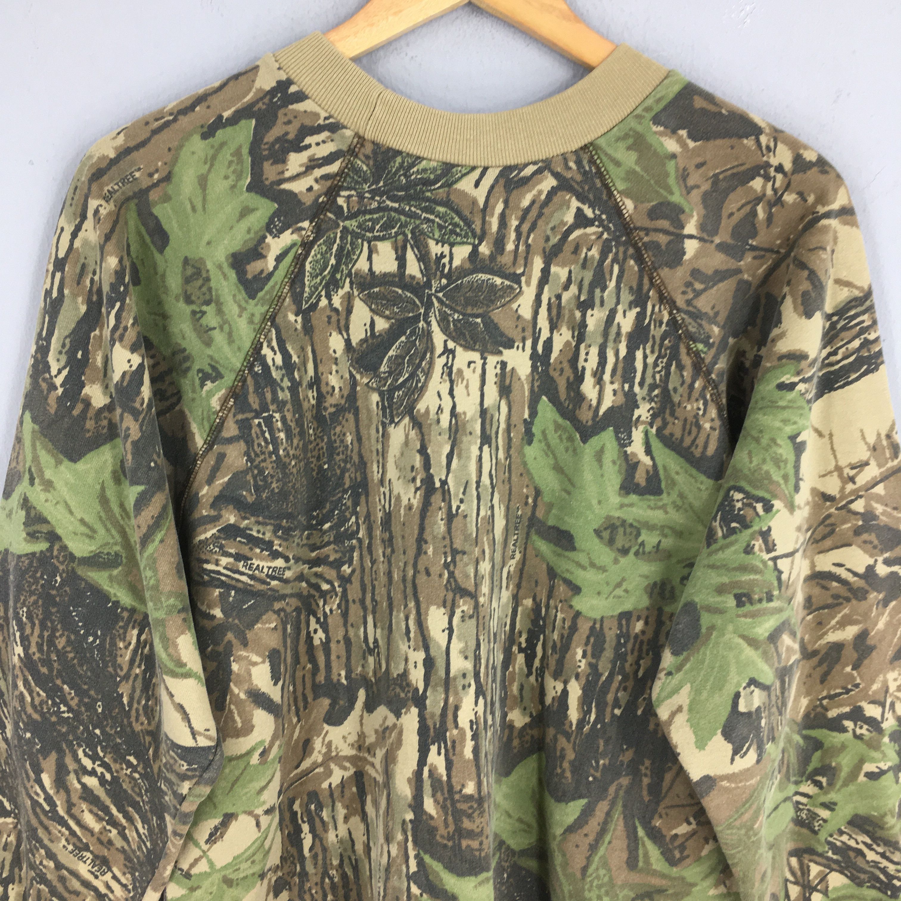 Mossy Oaks Vintage 90s Liberty Usa Camo Real Tree Sweatshirt Large Size US L / EU 52-54 / 3 - 8 Thumbnail