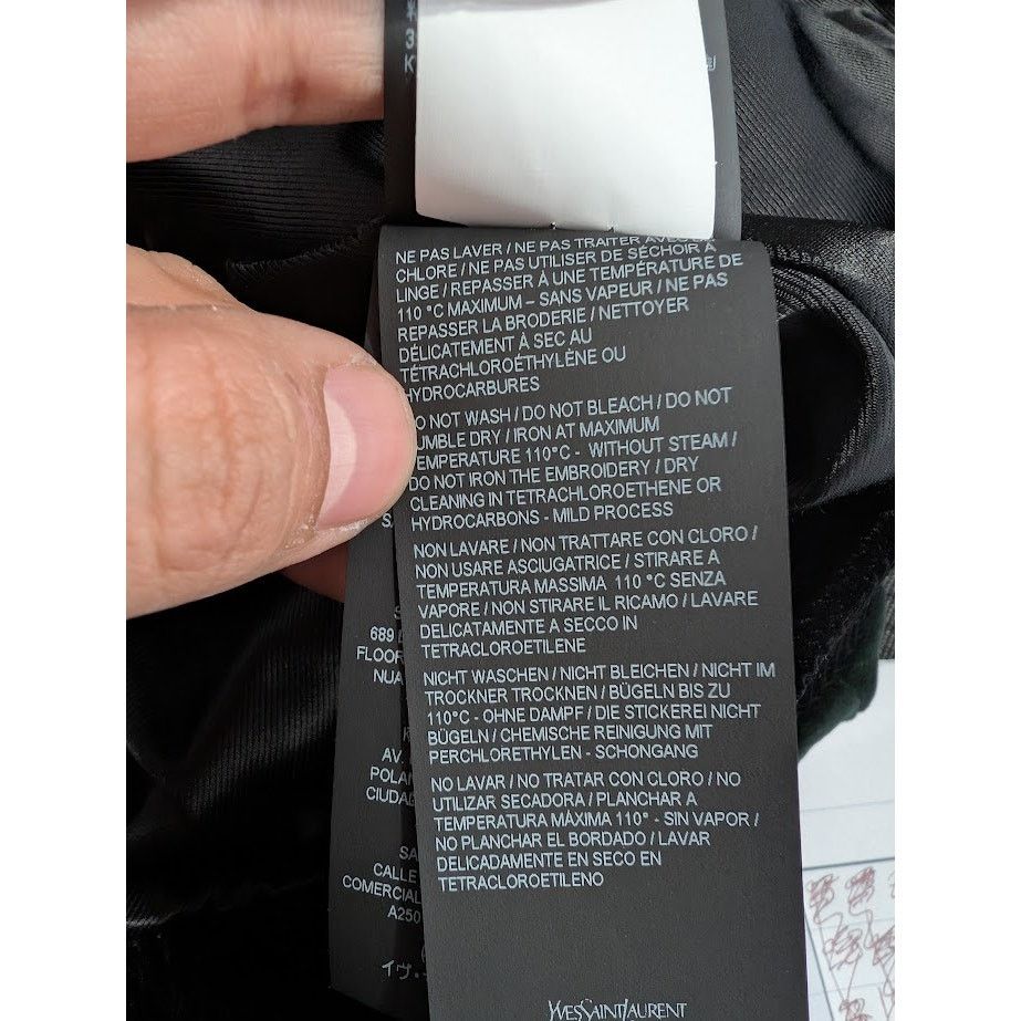 Saint Laurent Paris o1rshd1 Teddy College Cotton Jacket in Green Emerald Size US M / EU 48-50 / 2 - 17 Thumbnail