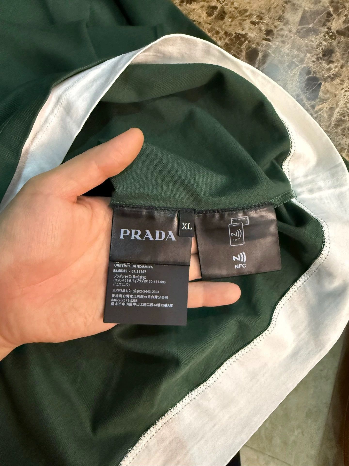 Prada Prada Two-Piece XL Polo & Jacket New Color Triangle Logo Size US XL / EU 56 / 4 - 6 Thumbnail