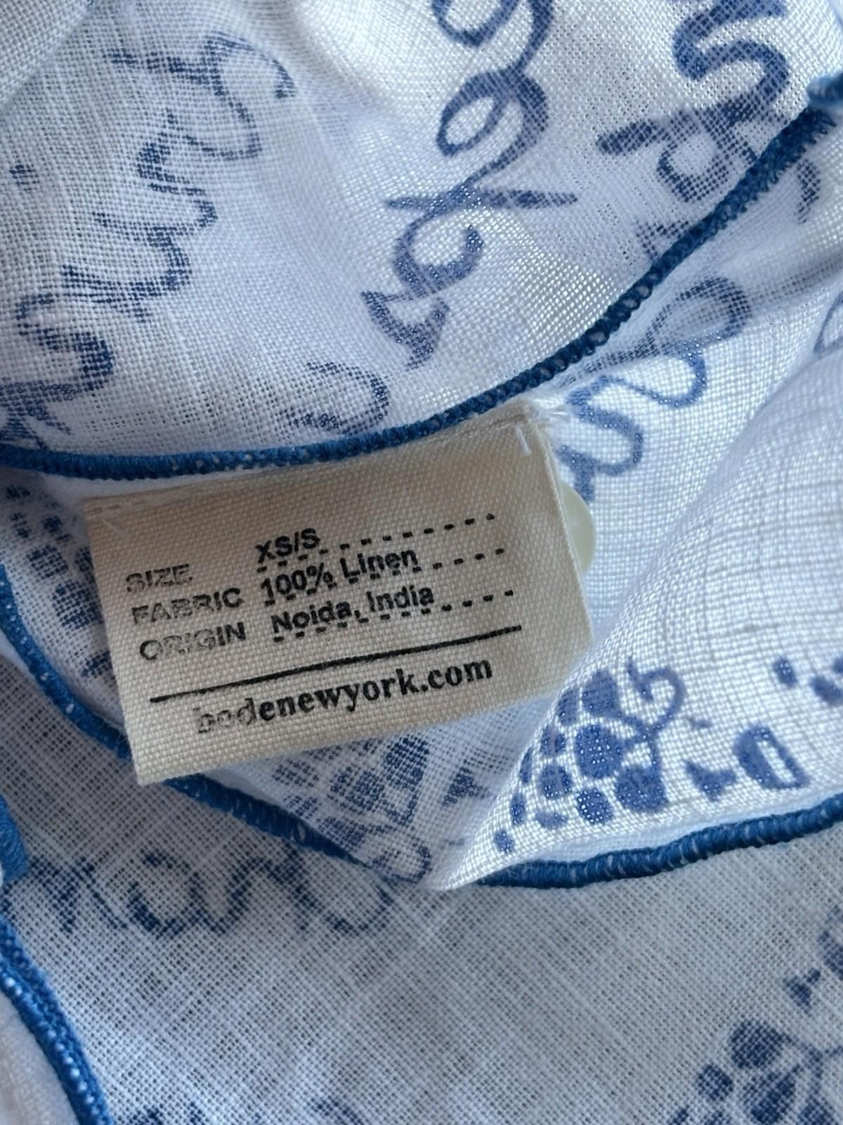 Bode Bode Greek Long-Sleeve Linen Tablecloth Shirt Size US S / EU 44-46 / 1 - 6 Thumbnail