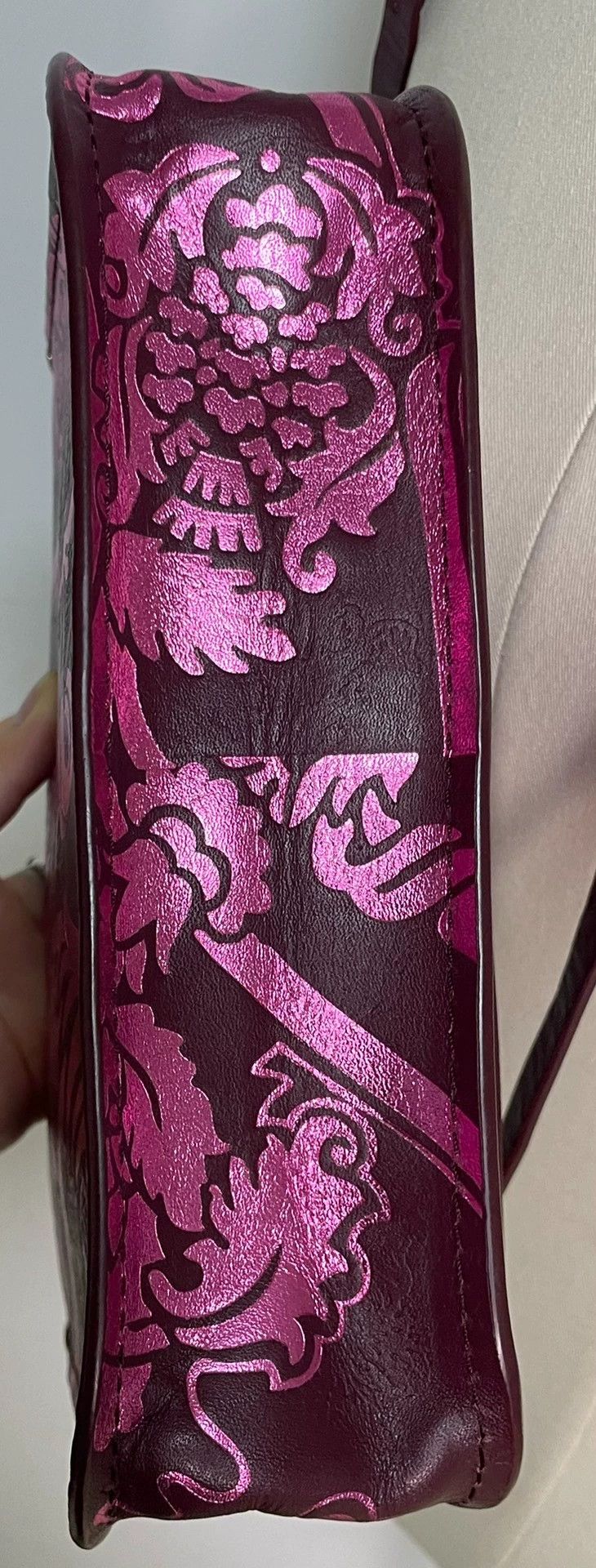 Vivienne Westwood Vivienne Westwood size os Bordeaux leather jacquard pink pu Size ONE SIZE - 6 Thumbnail