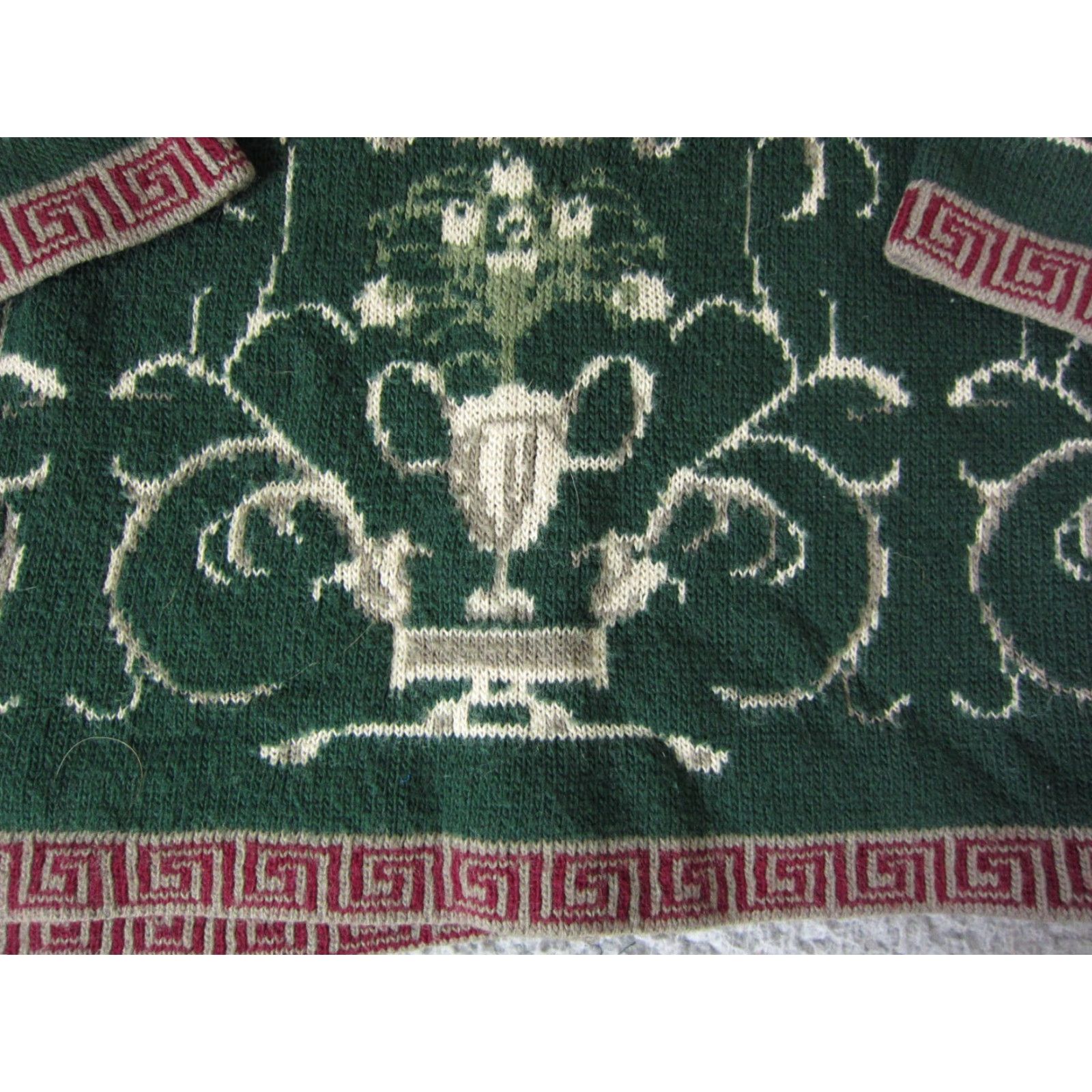 Vintage VINTAGE Diana Marco Sweater Womens L Green Paisley 90s Fair Isle Pullover Knit Long Sleeve Casual Womens Size L / US 10 / IT 46 - 3 Thumbnail