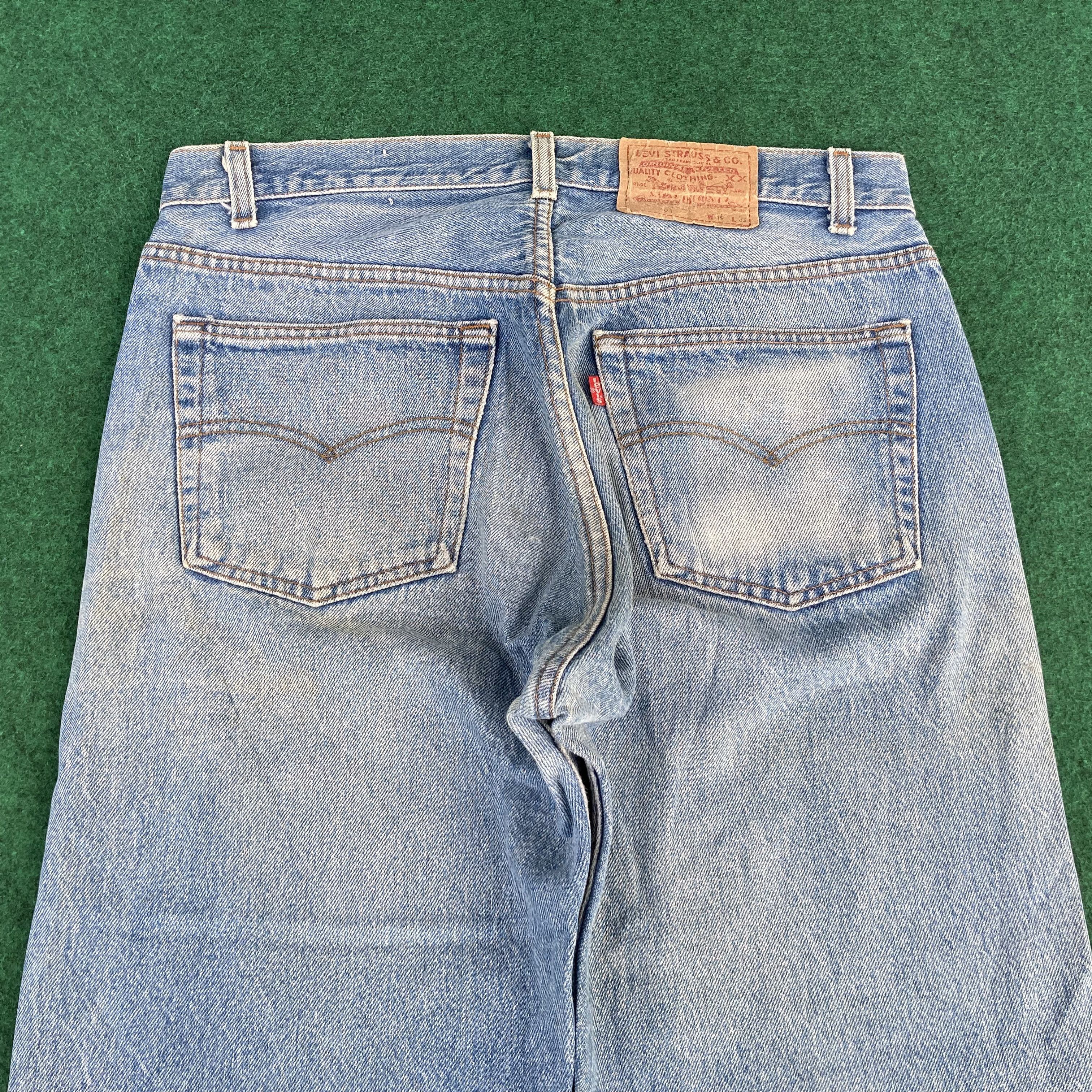 Levi's 32x30 Vintage Levis 501 Faded Ripped Punk Grunge Jeans Size US 32 / EU 48 - 14 Thumbnail