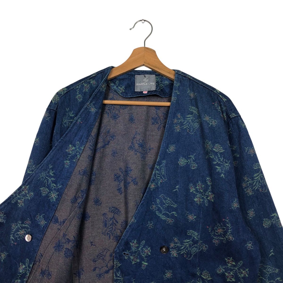 Japanese Brand 📌Vintage Indigo Denim Jacket Simple Life Size US M / EU 48-50 / 2 - 13 Thumbnail