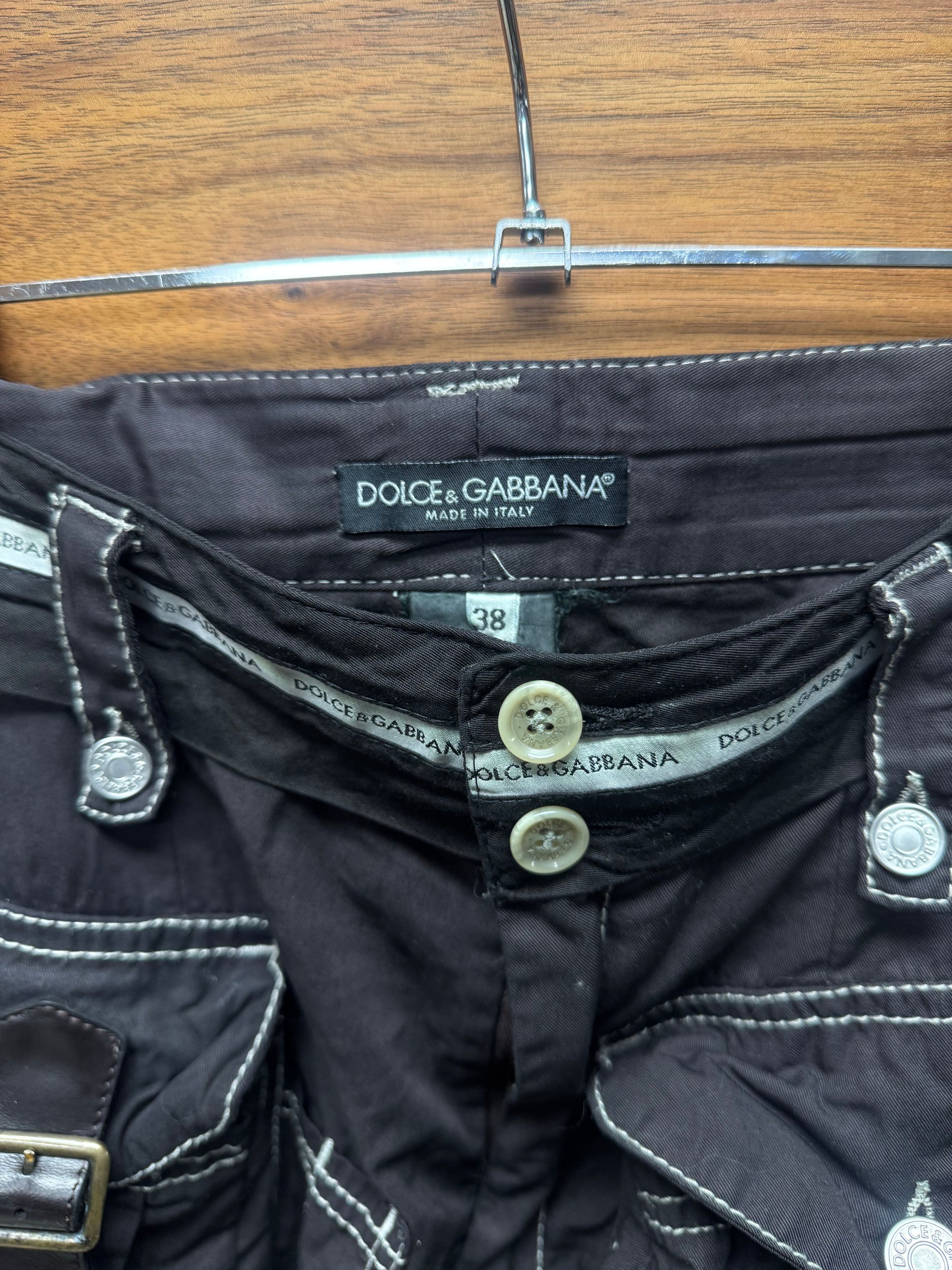 Dolce & Gabbana SS2003 Dolce & Gabbana Black Garment Dyed ‘Hunting’ Cargo Pants Size US 30 / EU 46 - 3 Thumbnail