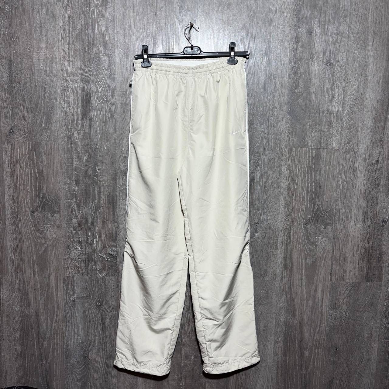 Nike Vintage Nike Beige Track Pants Y2K Swoosh Size US 30 / EU 46 - 1 Thumbnail