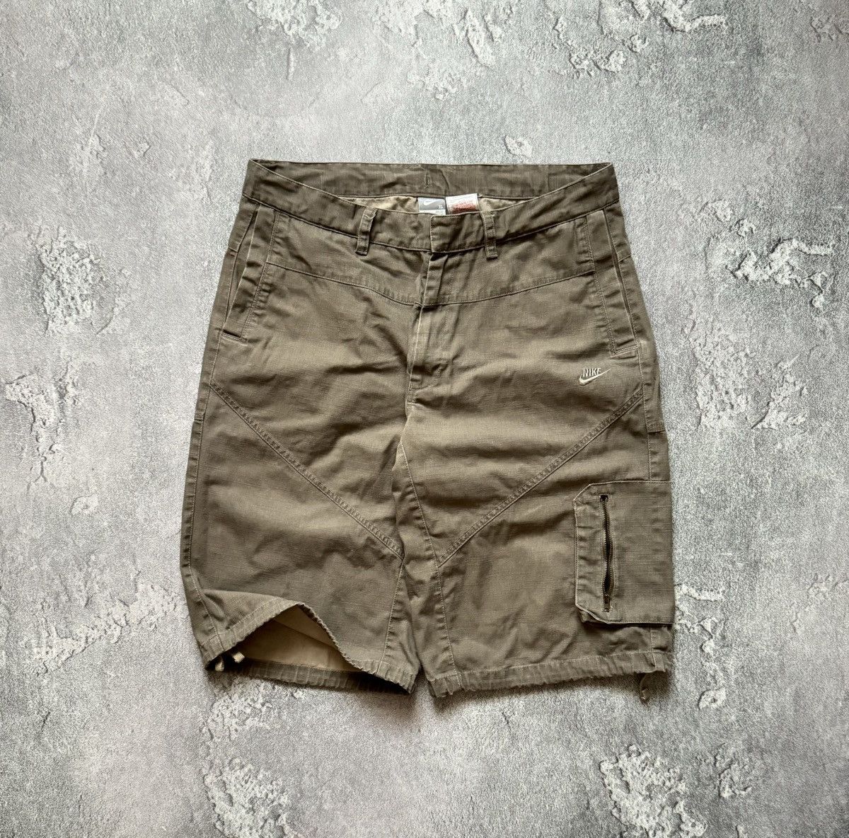 Nike × Vintage Nike XL cargo vintage shorts 🩳 swoosh Size US 36 / EU 52 - 1 Thumbnail