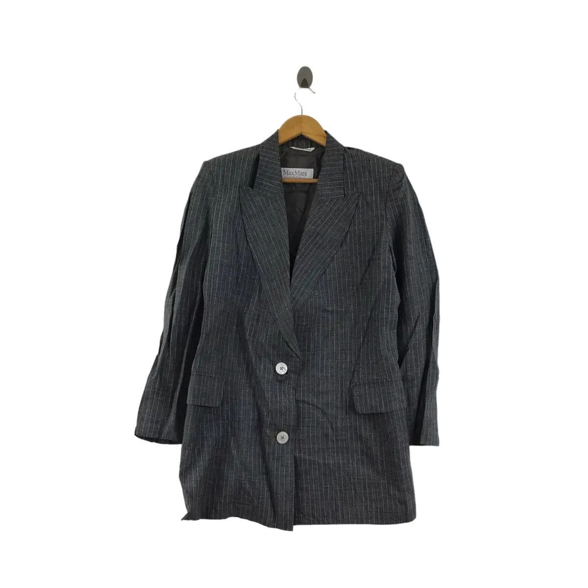 Max Mara Vintage MAX MARA PURO LINO Collection Made In Italy Coat Size S / US 4 / IT 40 - 1 Thumbnail