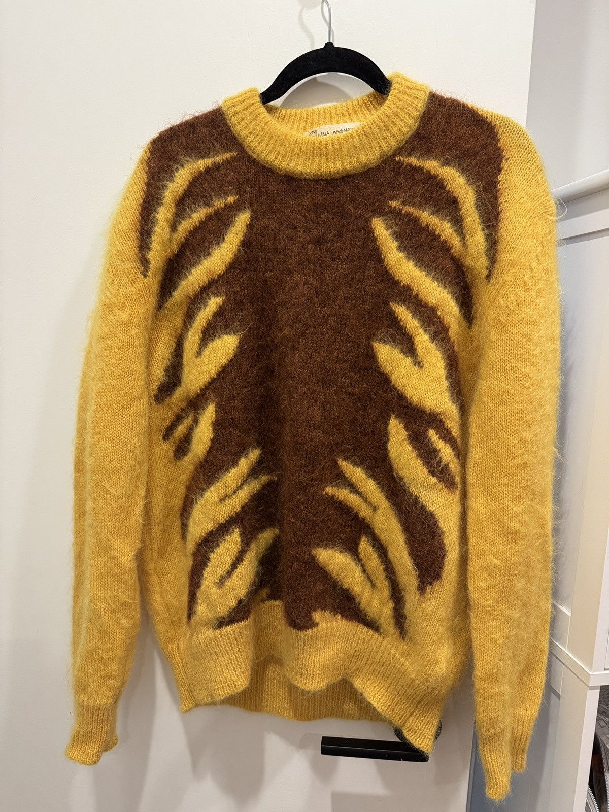 Marni Marni Yellow Maria Magdalena Suarez Tiger Stripes Sweater Size US M / EU 48-50 / 2 - 1 Thumbnail