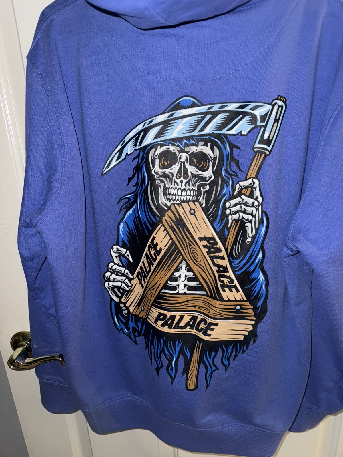 Palace Palace Reaper Hoodie Blue Size US XL / EU 56 / 4 - 1 Thumbnail