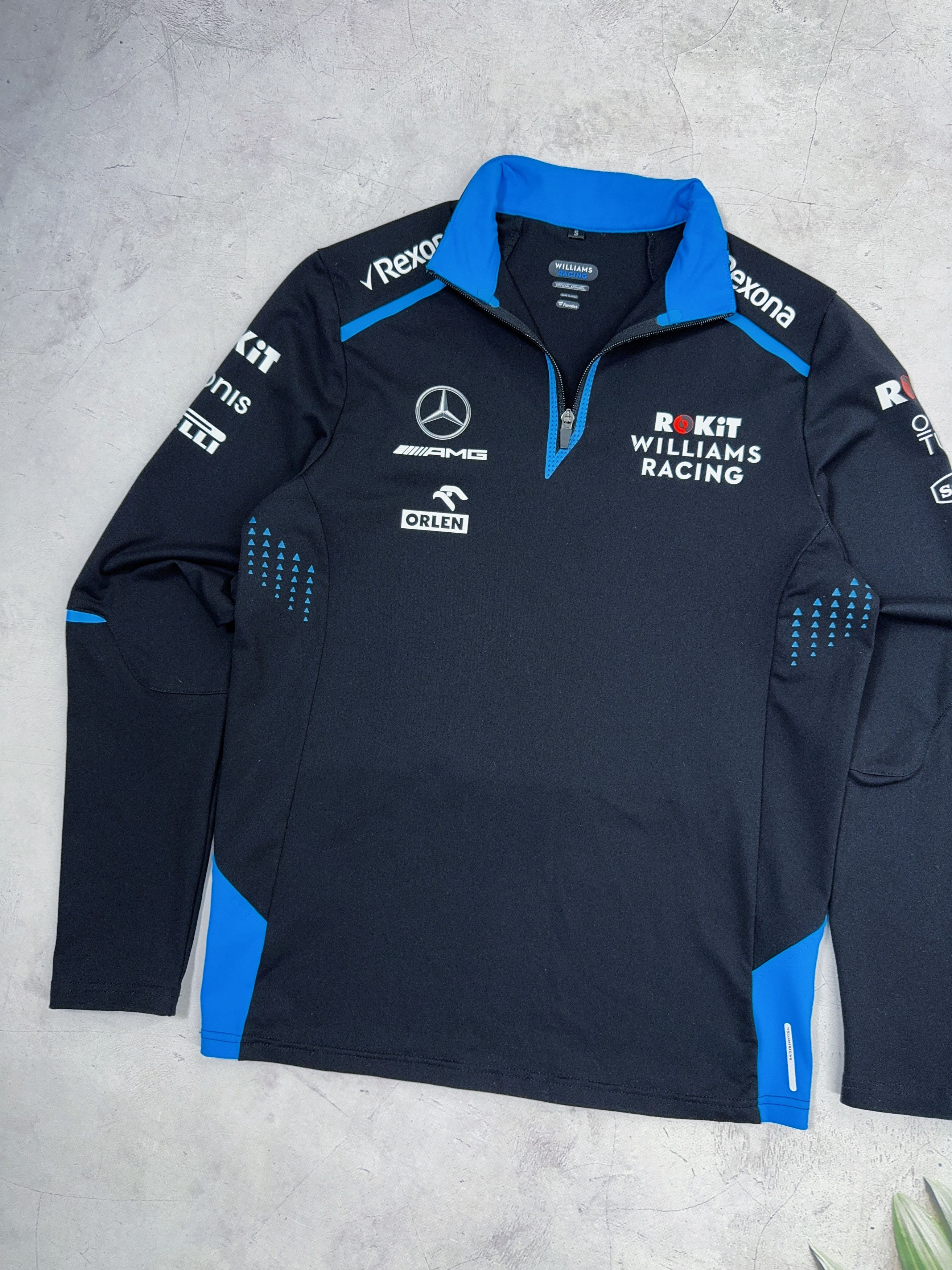 Formula 1 Williams Racing Rokit 1/4 zip Sweatshirt F1 2019 Rexona Size US S / EU 44-46 / 1 - 3 Thumbnail