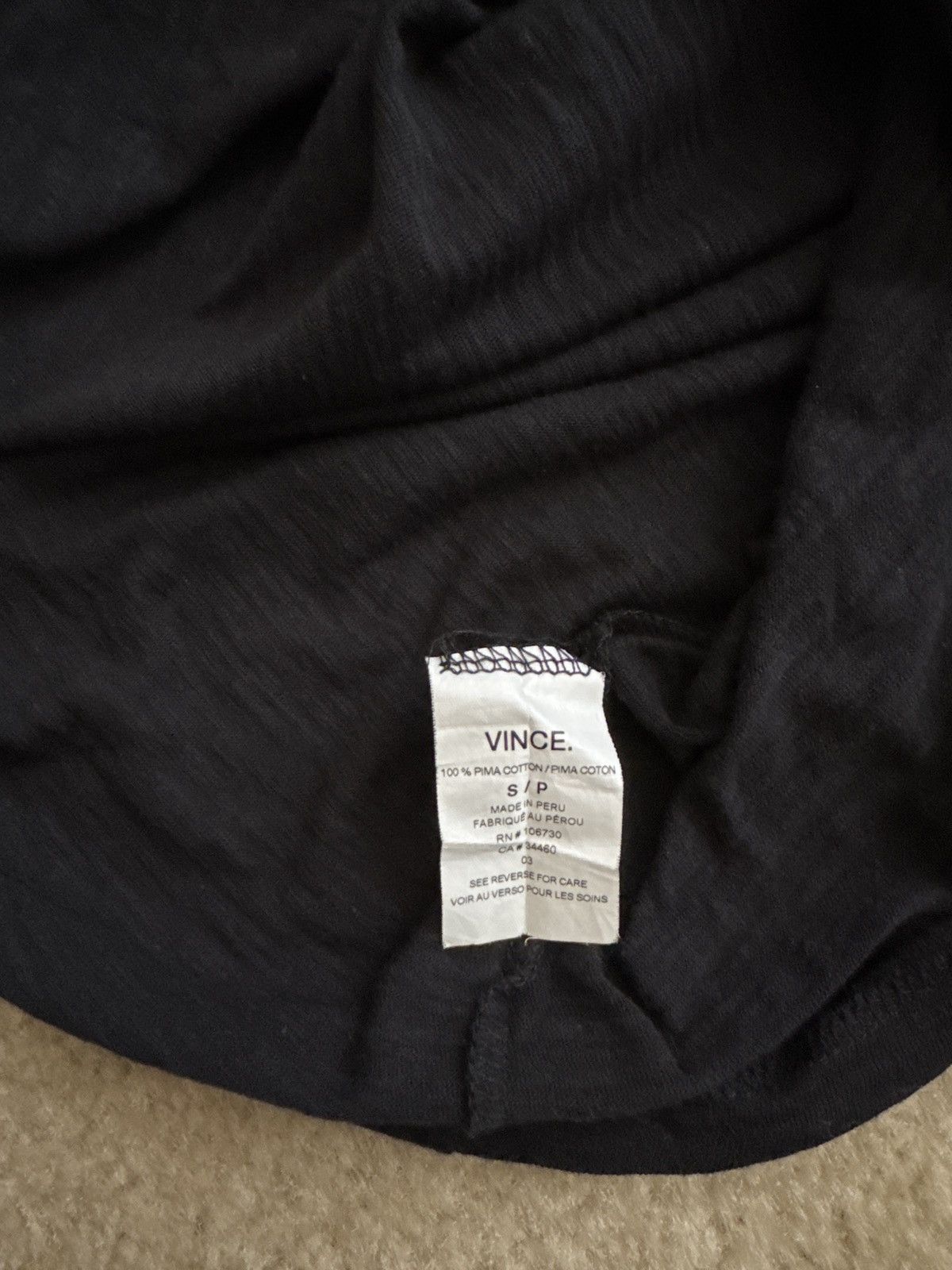 Vince Vince Pima Cotton L/S Tee Shirt Size S / US 4 / IT 40 - 8 Thumbnail